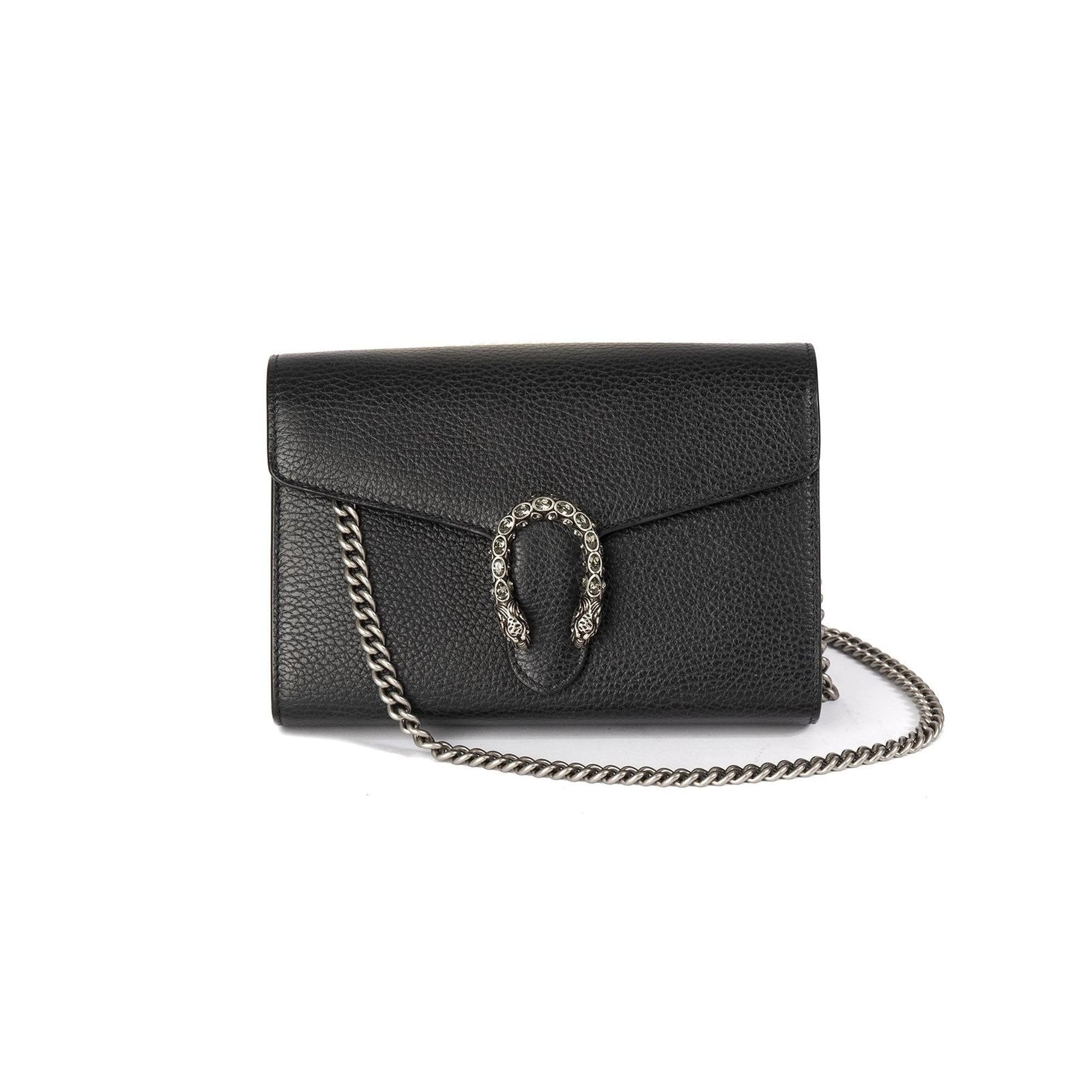 Gucci Dionysus Leather Mini Chain Bag w/ Box