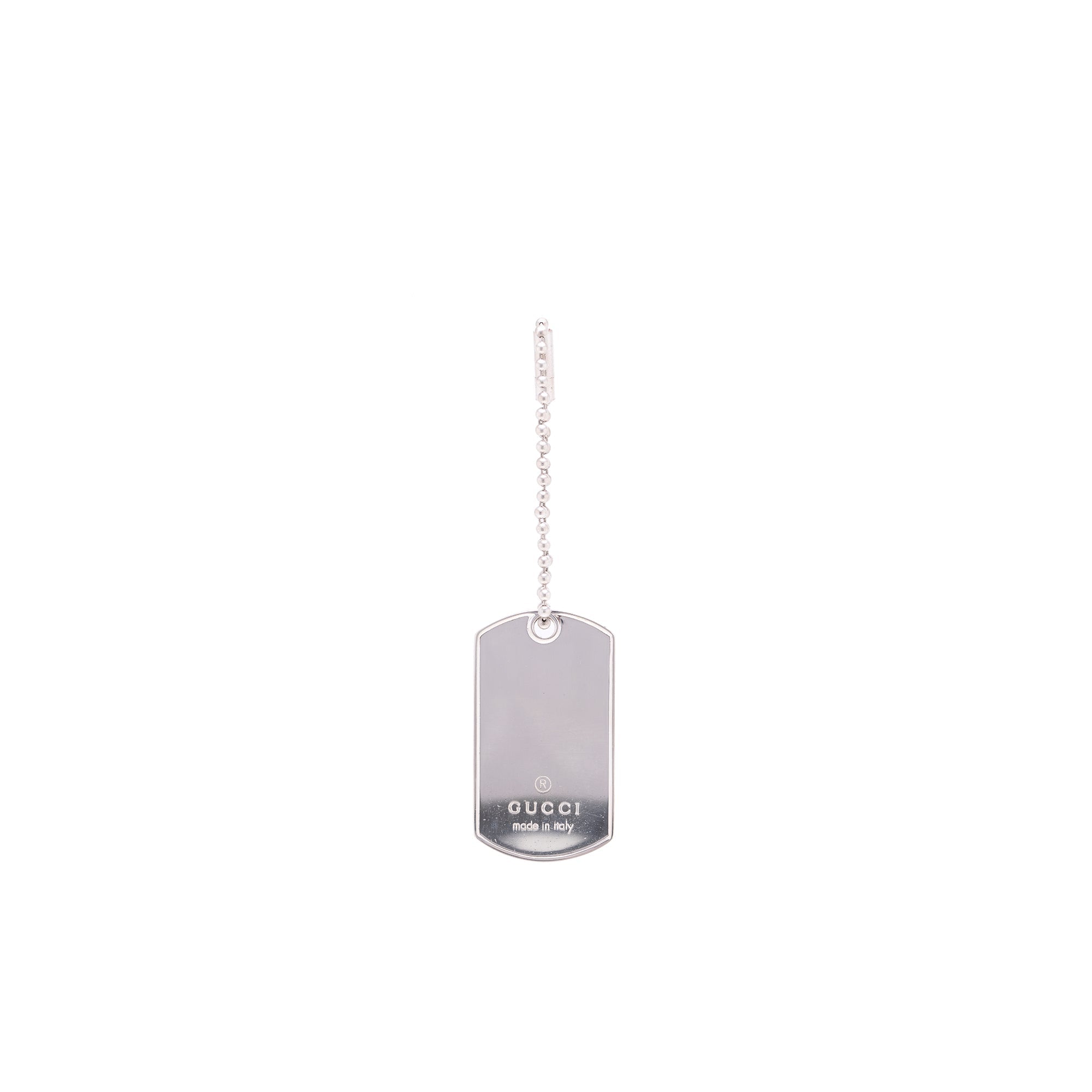 Gucci Double Dog Tag Pendant Necklace