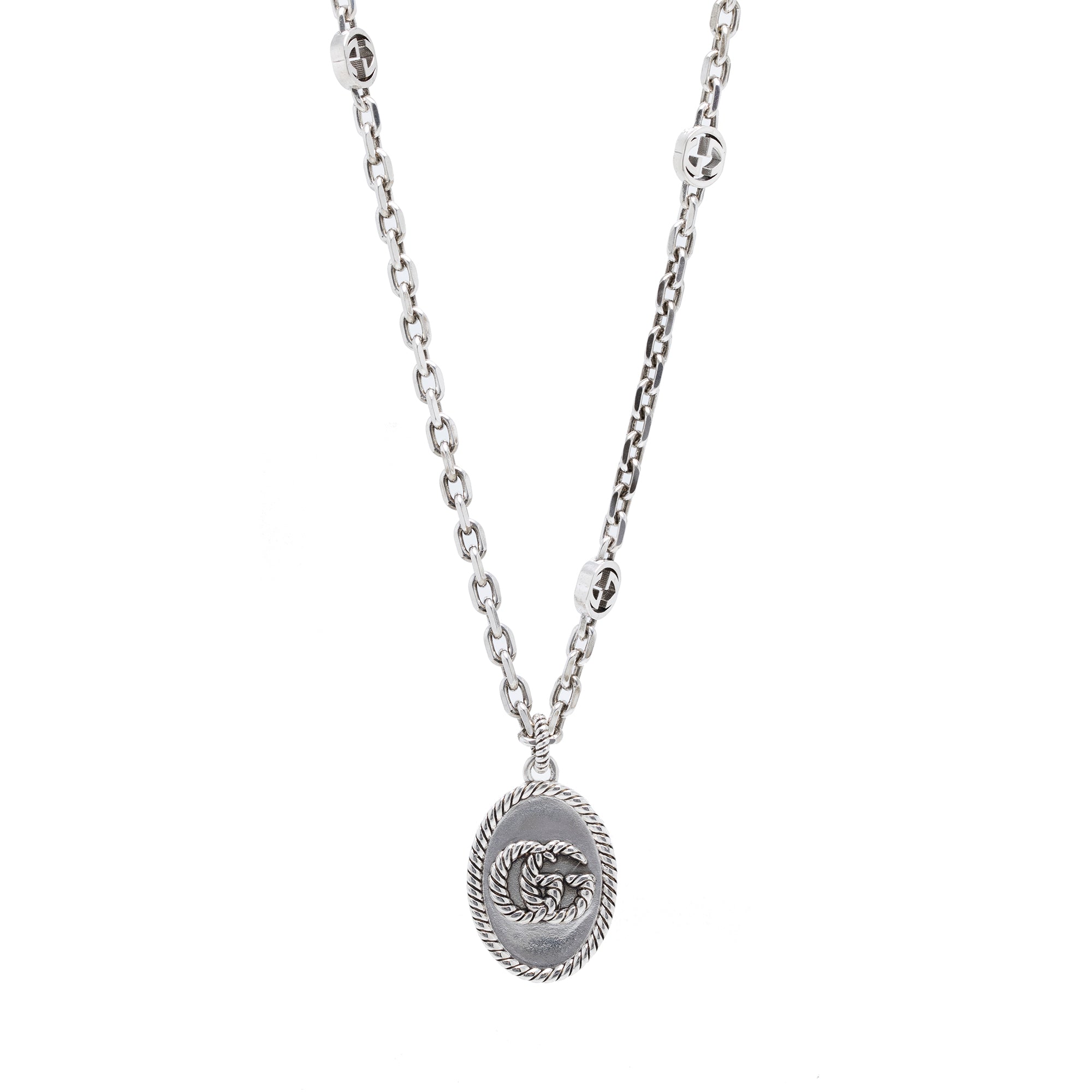 Gucci Double G Pendant Necklace w/ Box