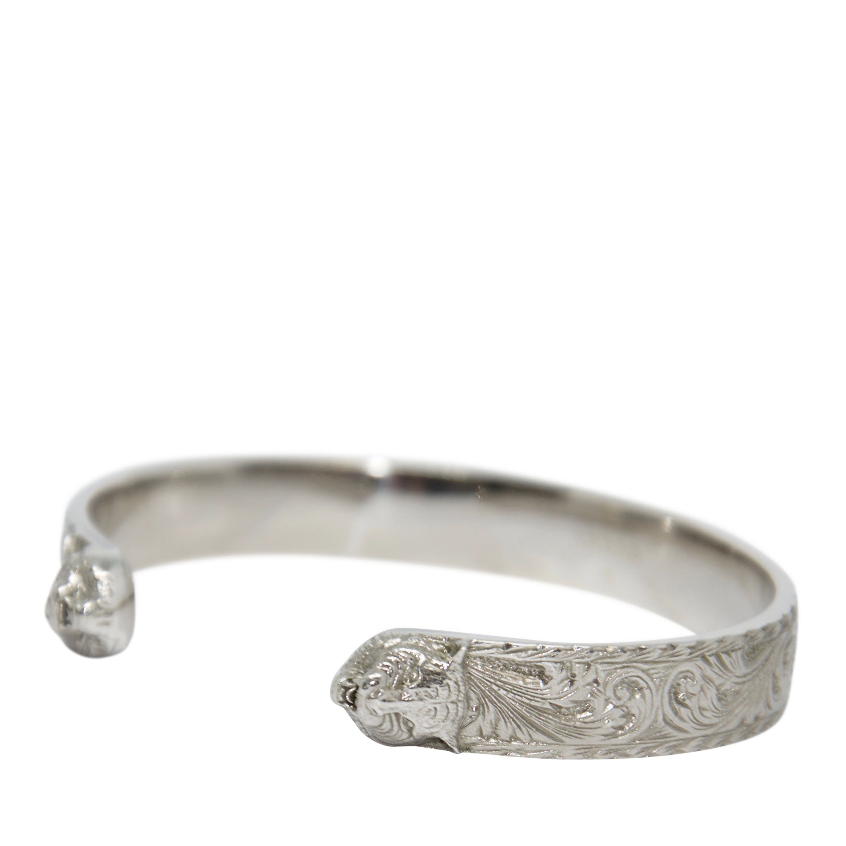 Gucci Feline Head Cuff Bracelet