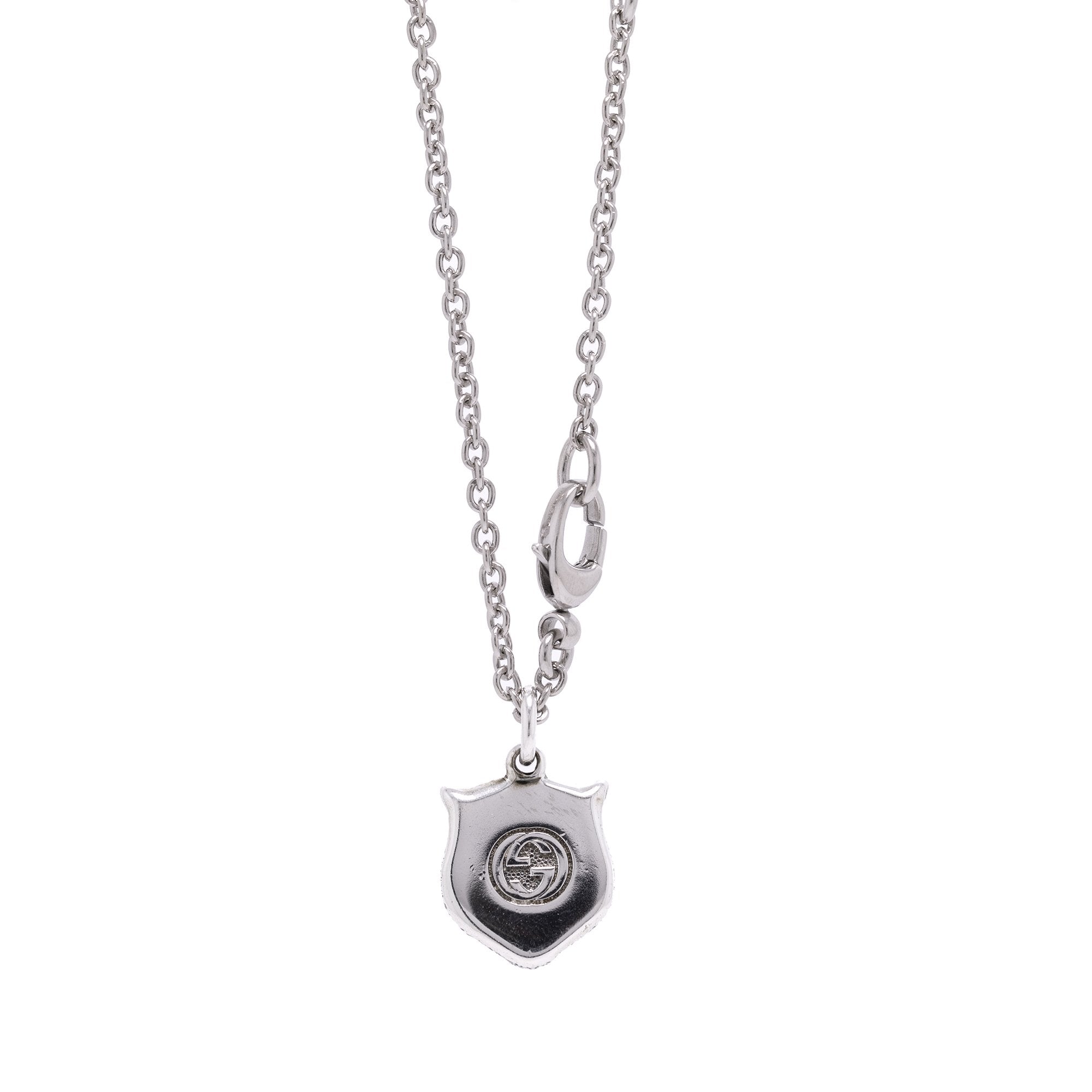 Gucci Feline Head Pendant Necklace w/ Box