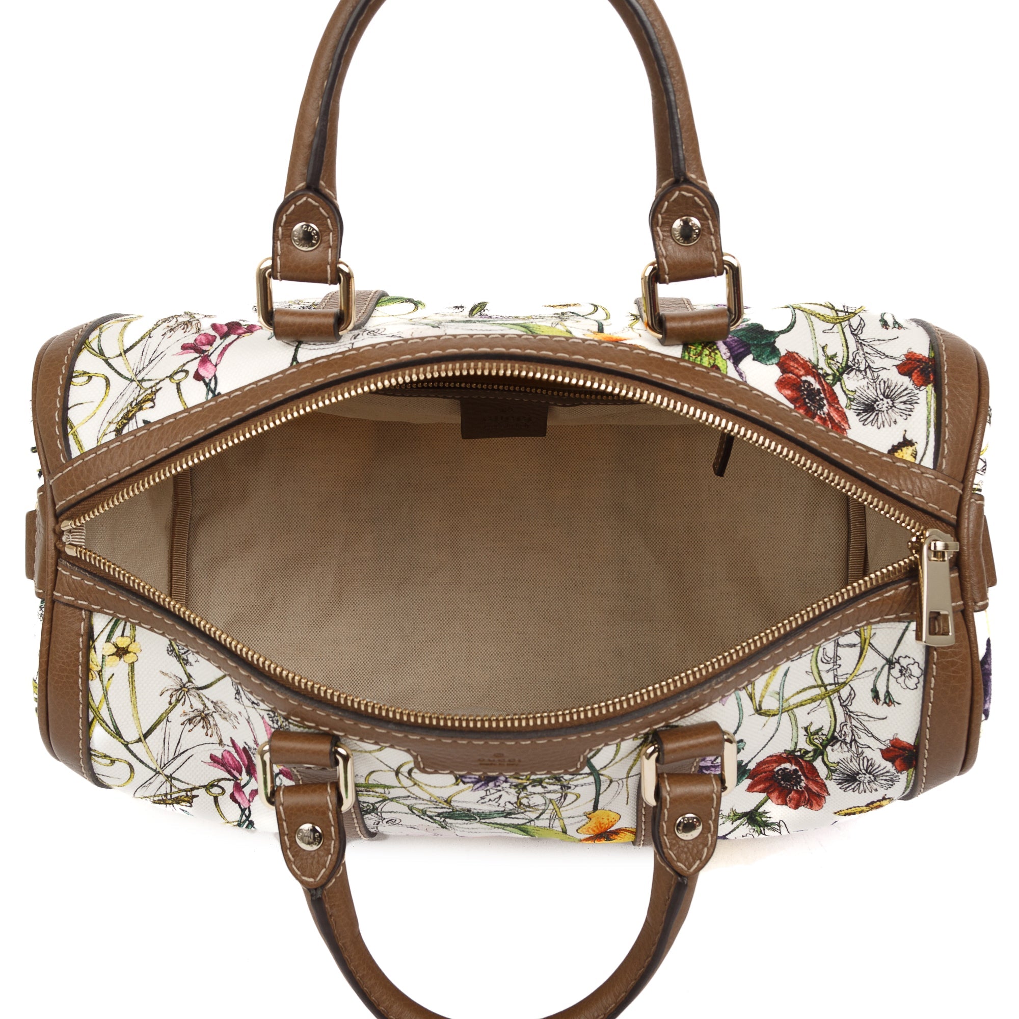 Gucci Flora Canvas Medium Joy Boston Bag w/ Strap