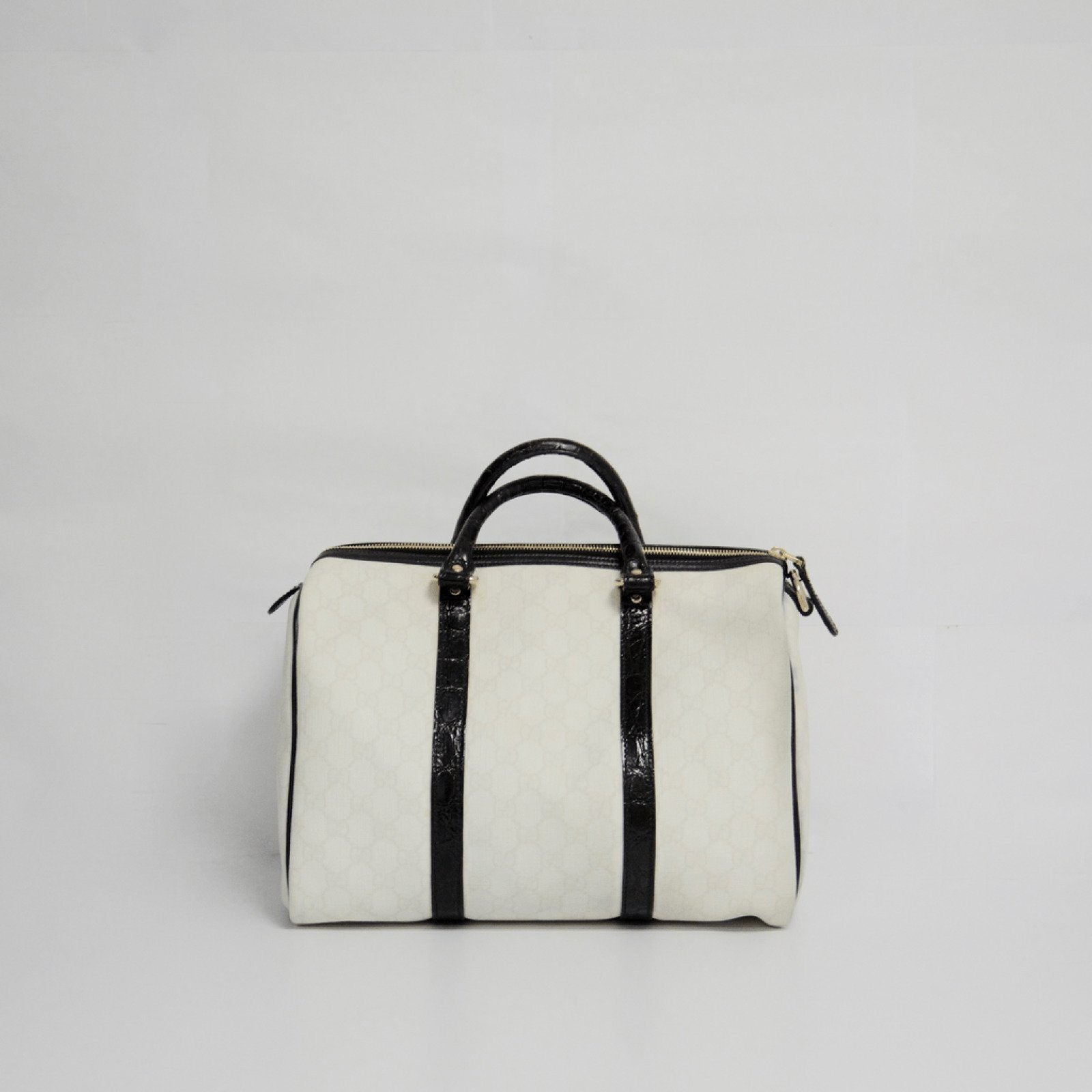 Gucci Floral Applique Boston Bag