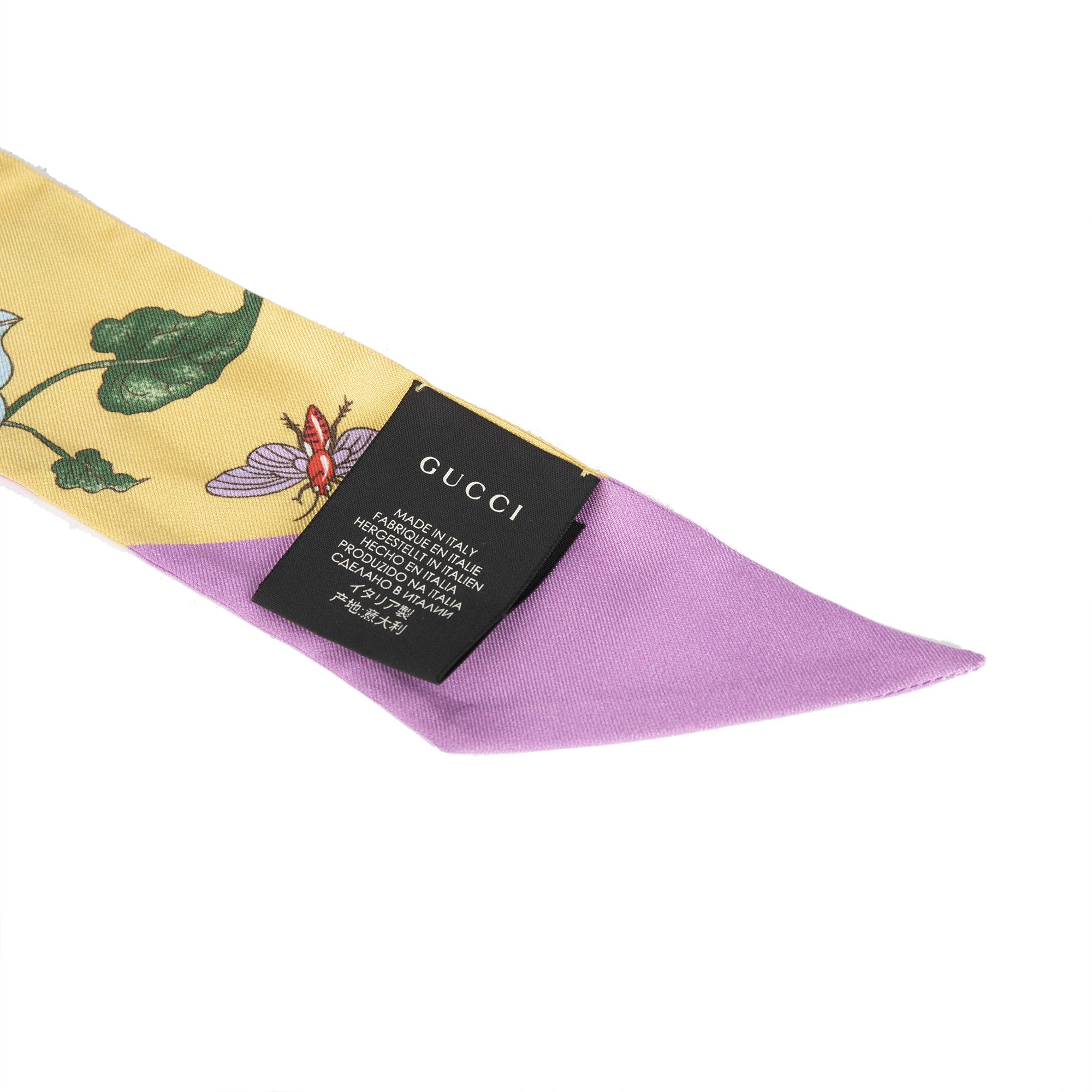 Gucci Floral Print Silk Twill w/ Box