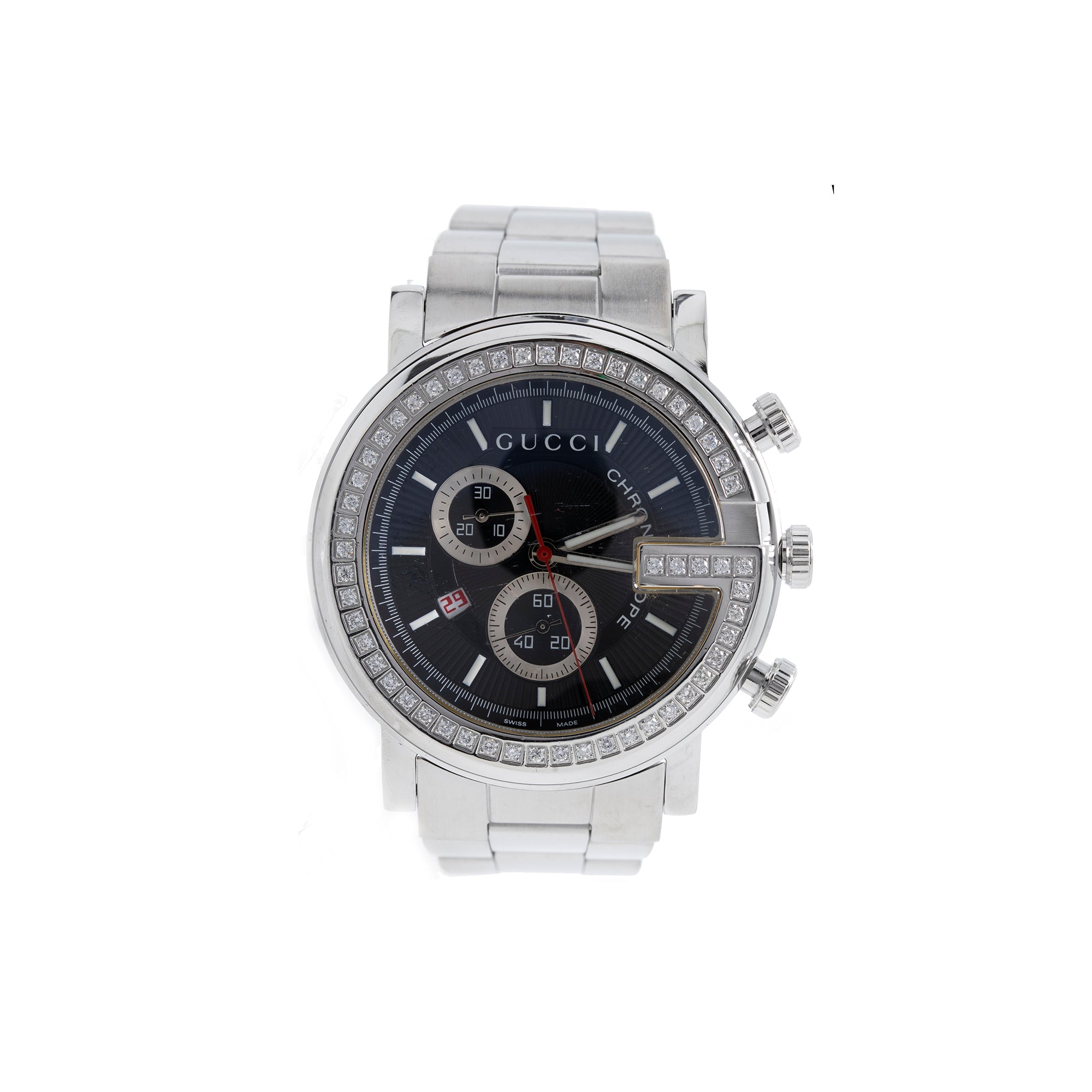 Gucci G-Chrono Diamond Bezel Watch