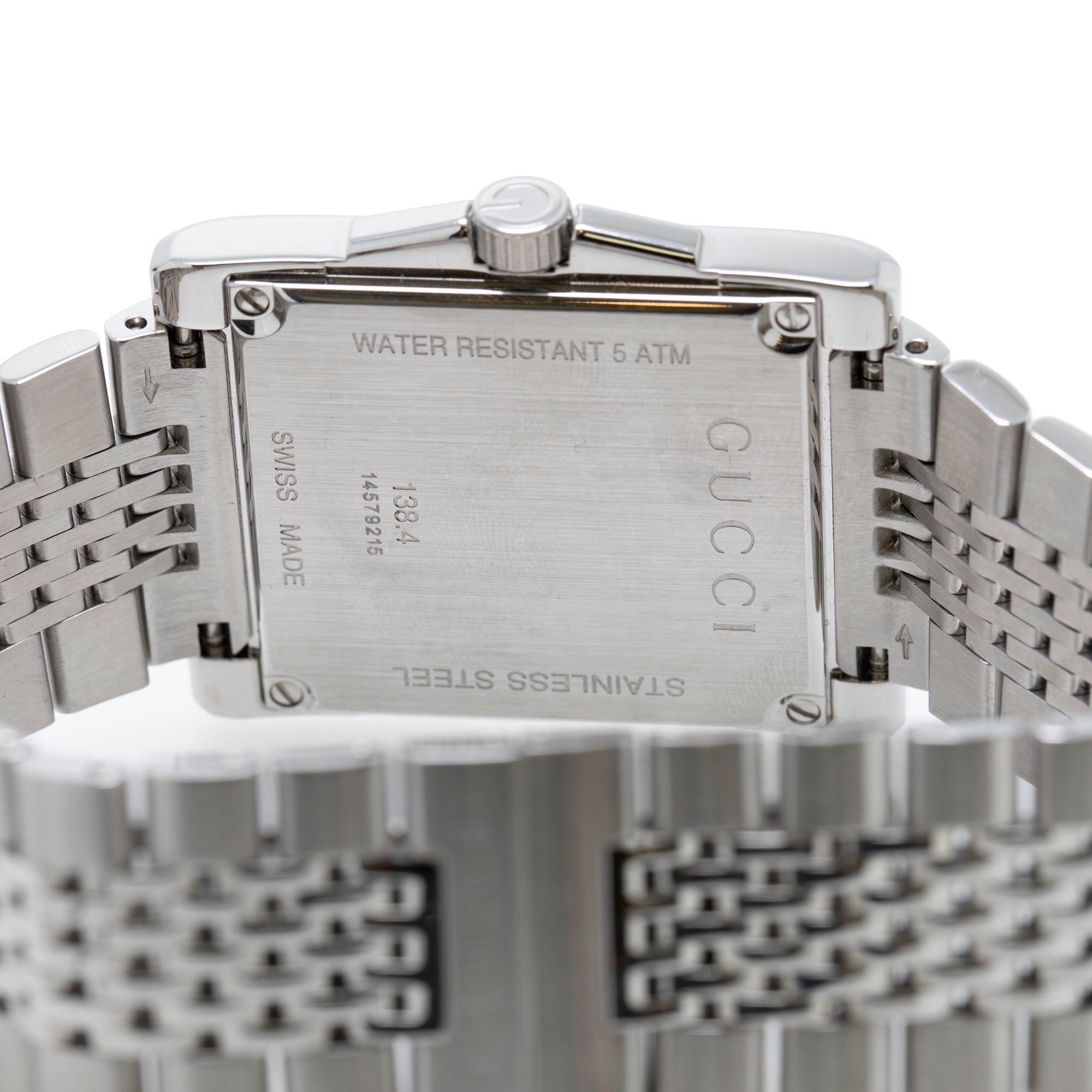 Gucci G-Timeless Rectangular Steel Watch w/ Box