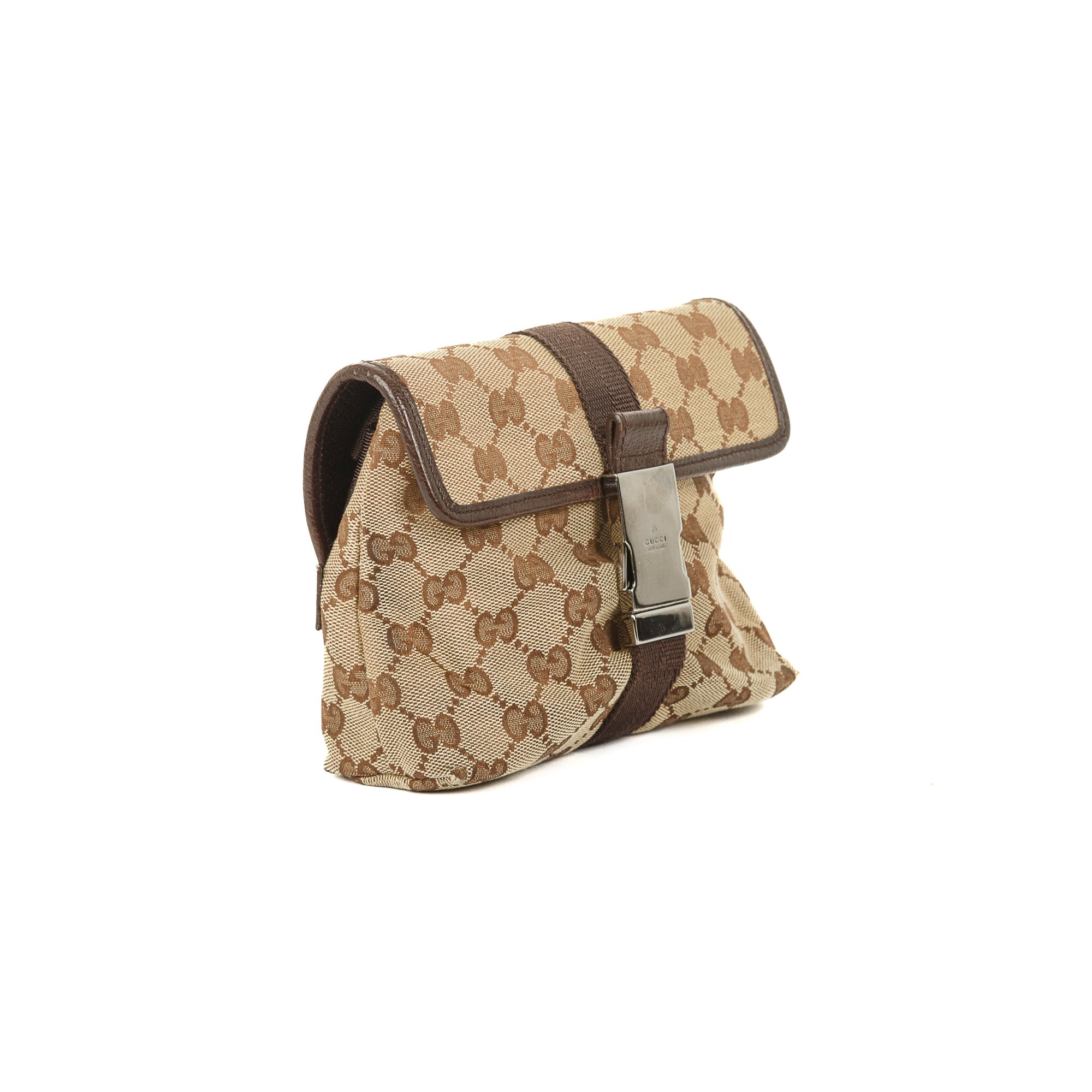 Gucci GG Canvas Buckle Waist Bag