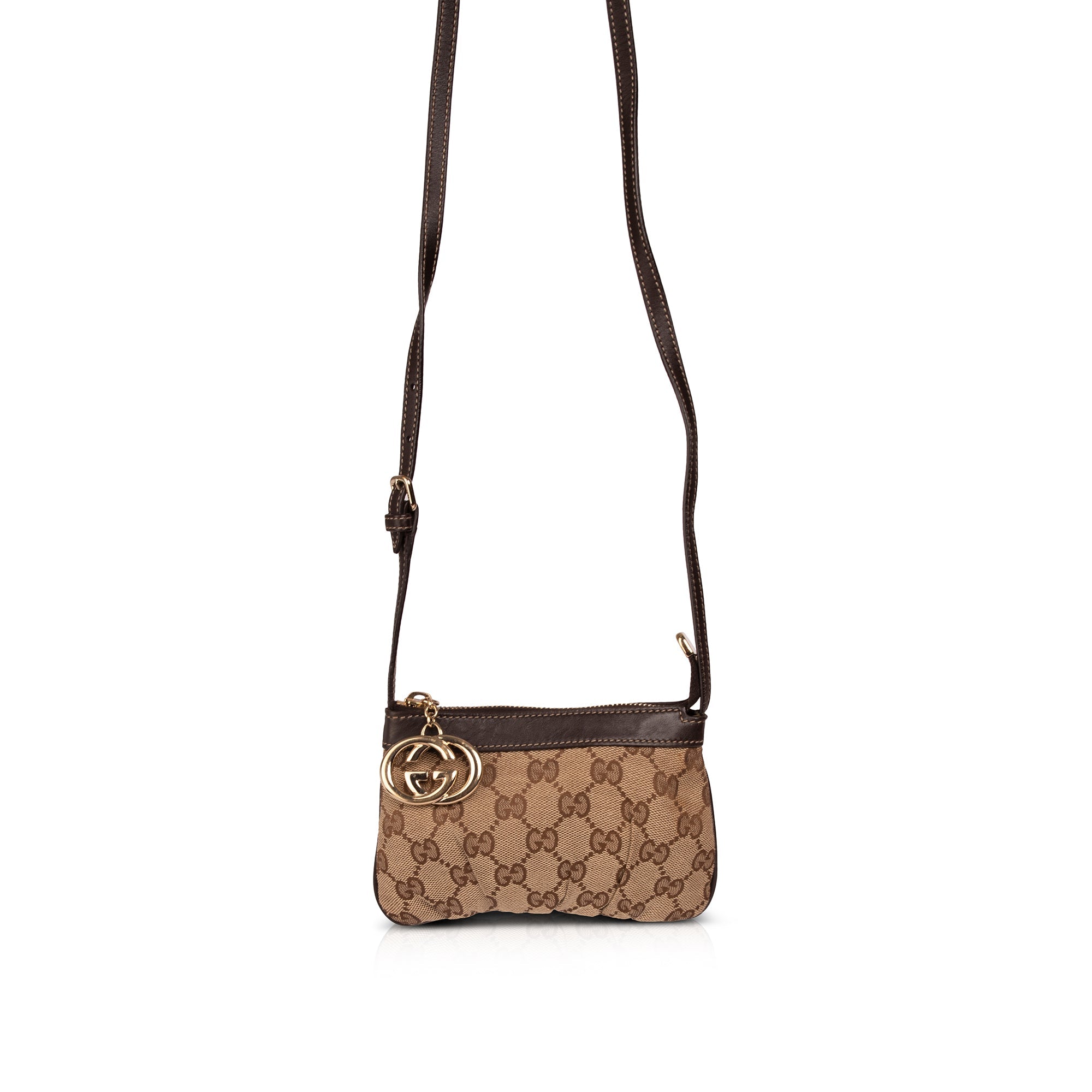 Gucci GG Canvas Charm Sling Pochette