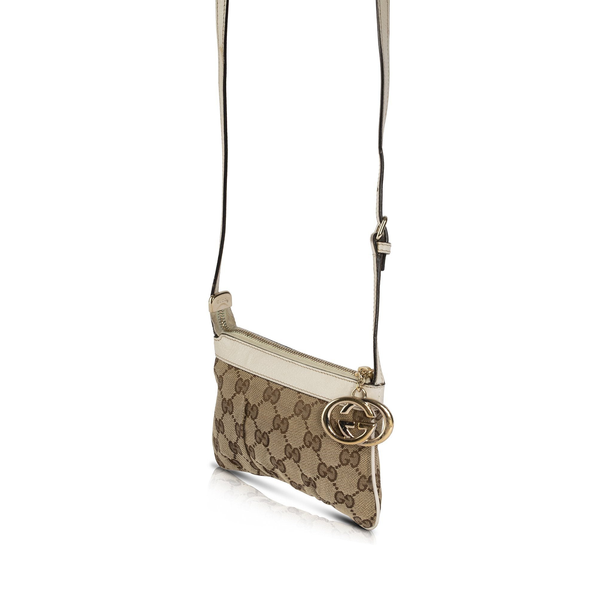 Gucci GG Canvas Charm Sling Pochette
