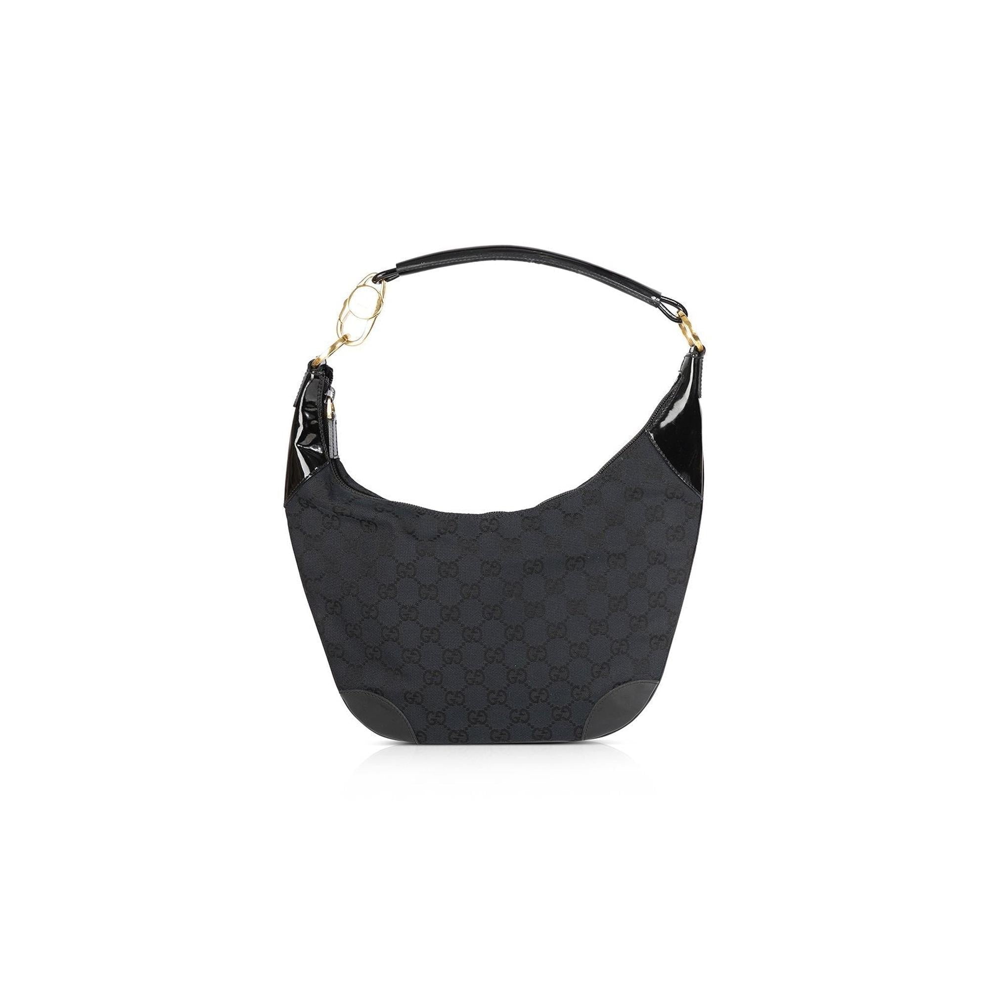Gucci GG Canvas Clip Hobo