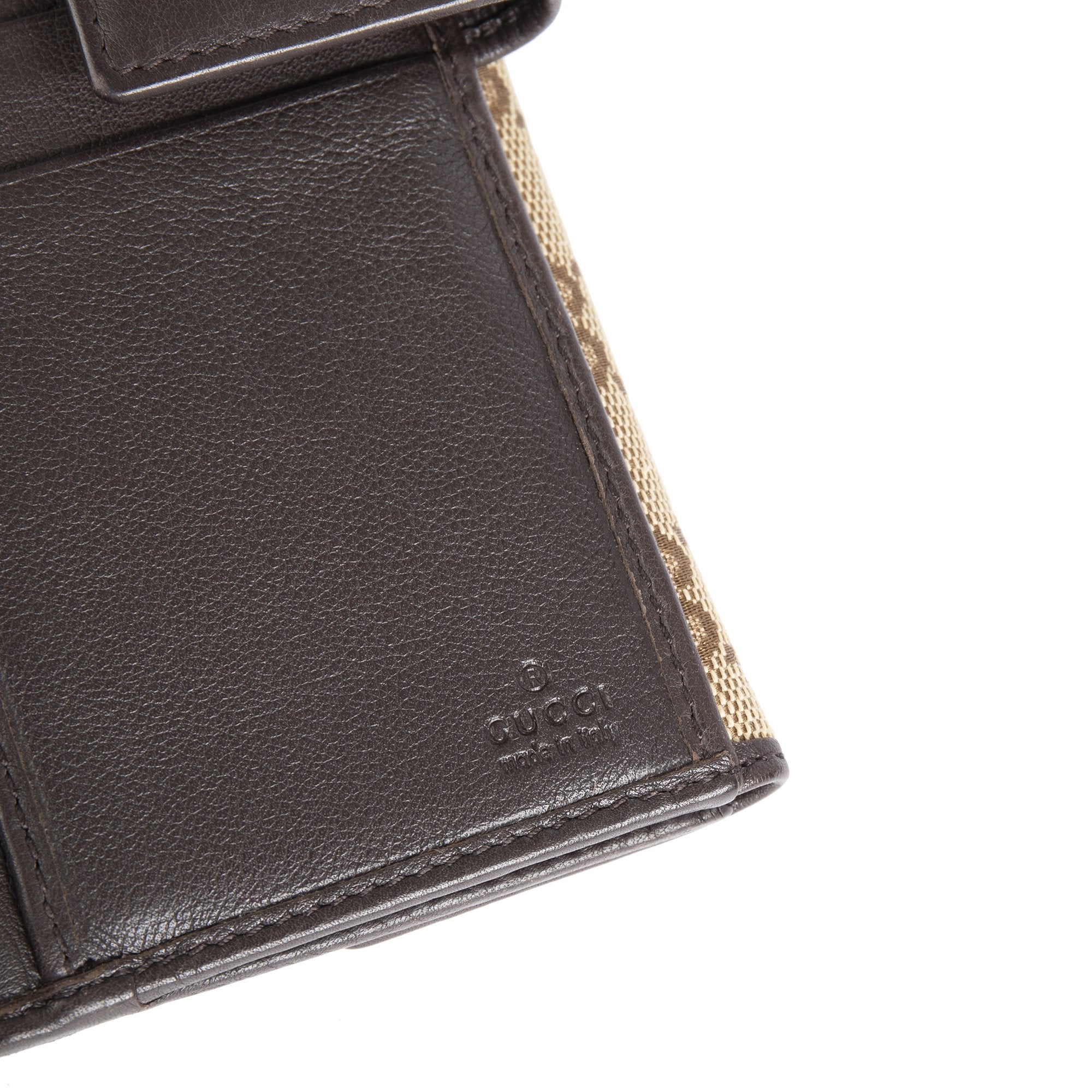 Gucci GG Canvas Continental Wallet w/ Box