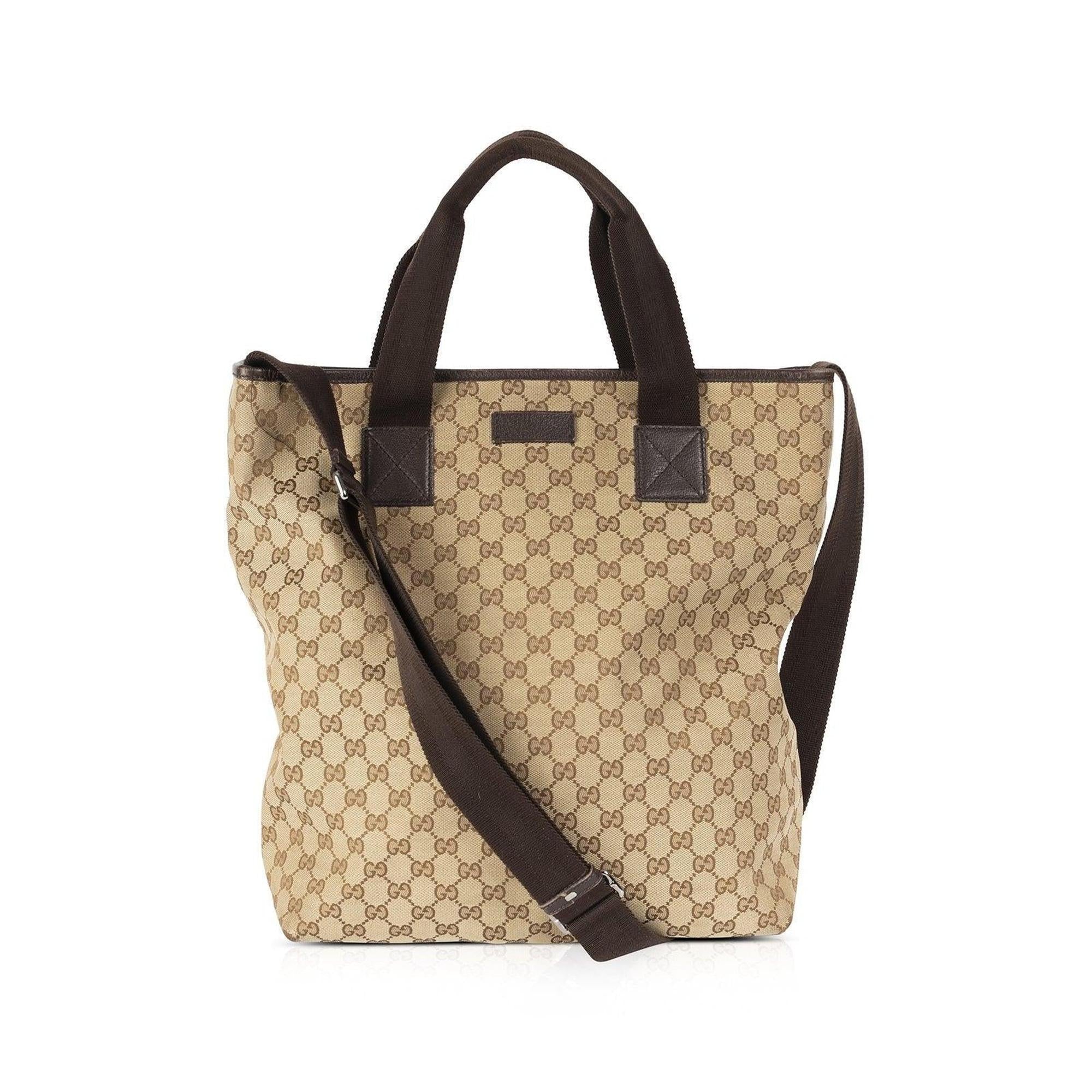 Gucci GG Canvas Convertible Zip Tote
