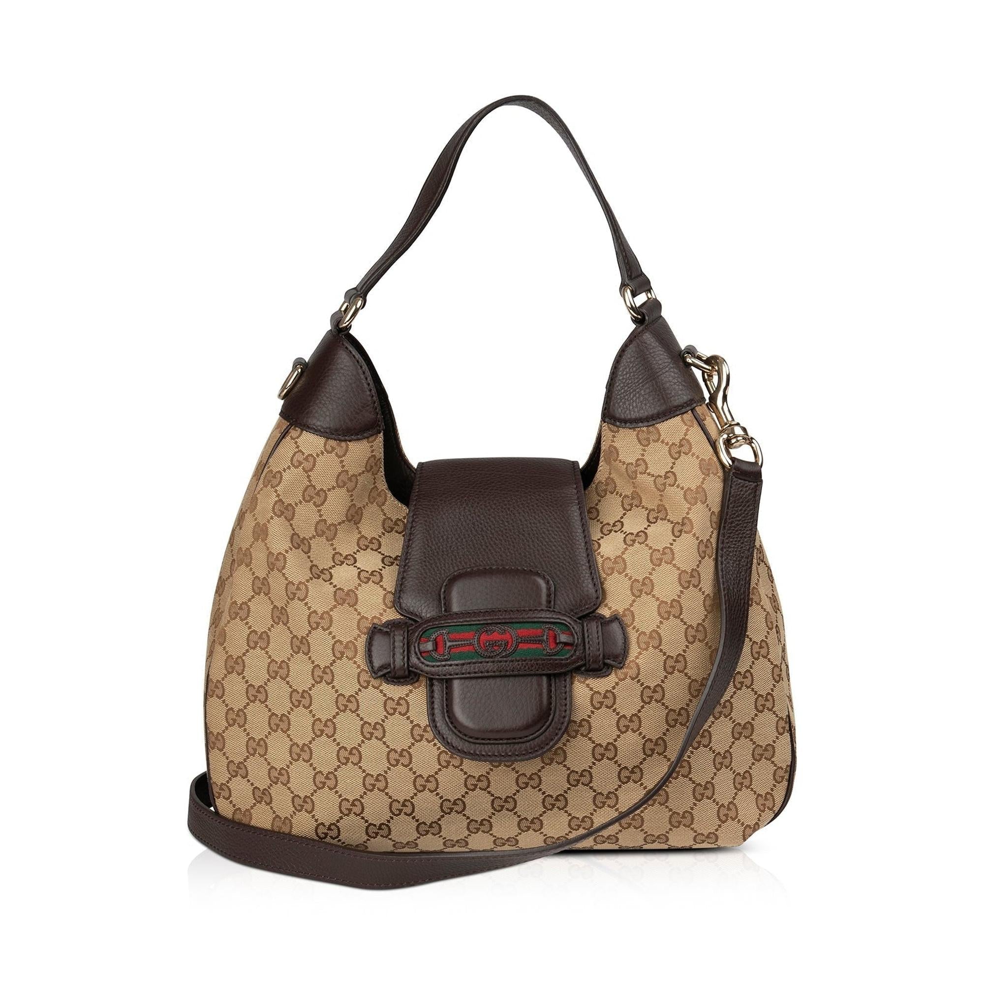 Gucci GG Canvas Dressage Hobo w/ Strap