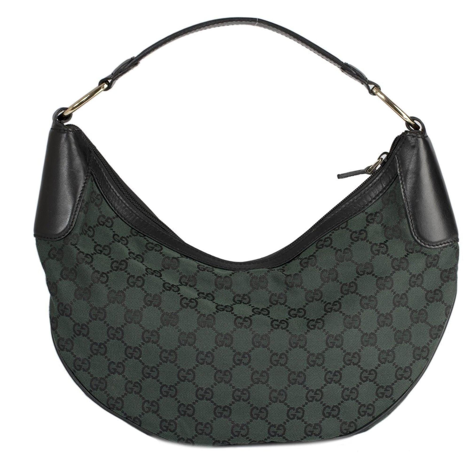 Gucci GG Canvas Half Moon Hobo