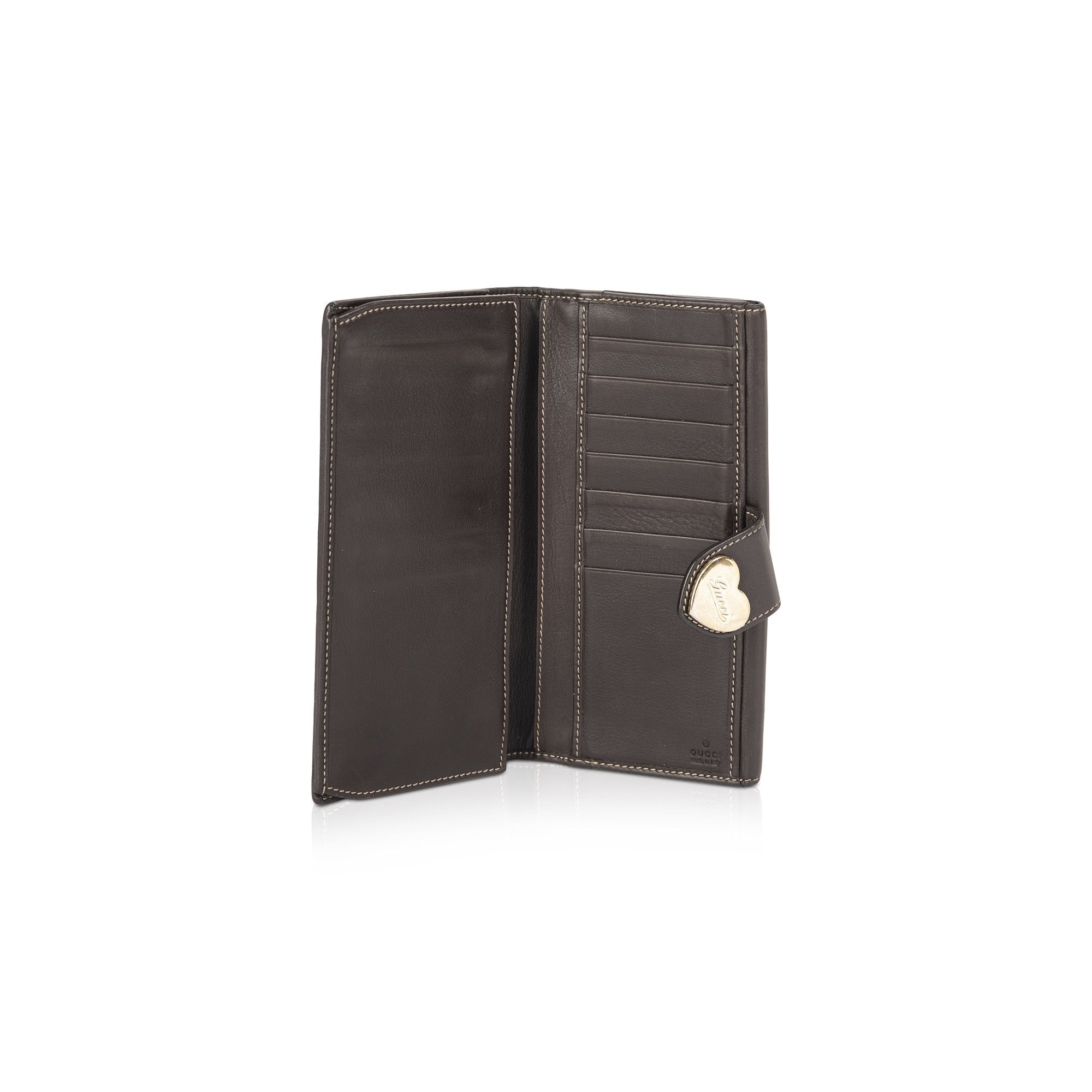 Gucci GG Canvas Heart Continental Wallet