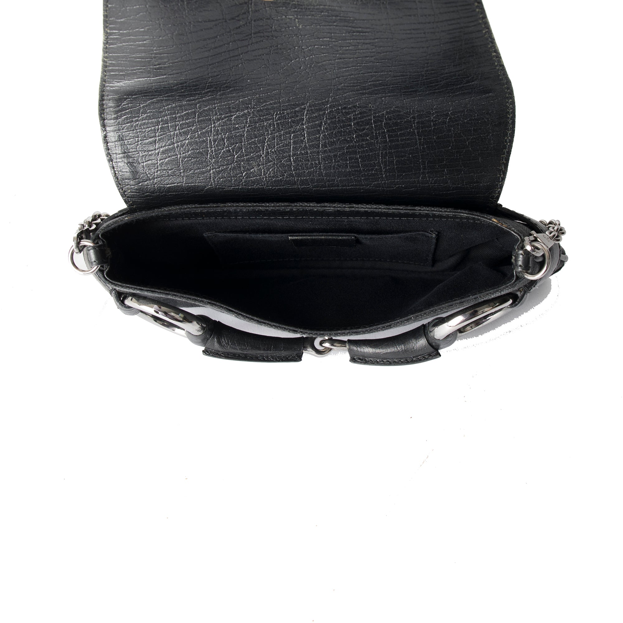 Gucci GG Canvas Horsebit Chain Clutch