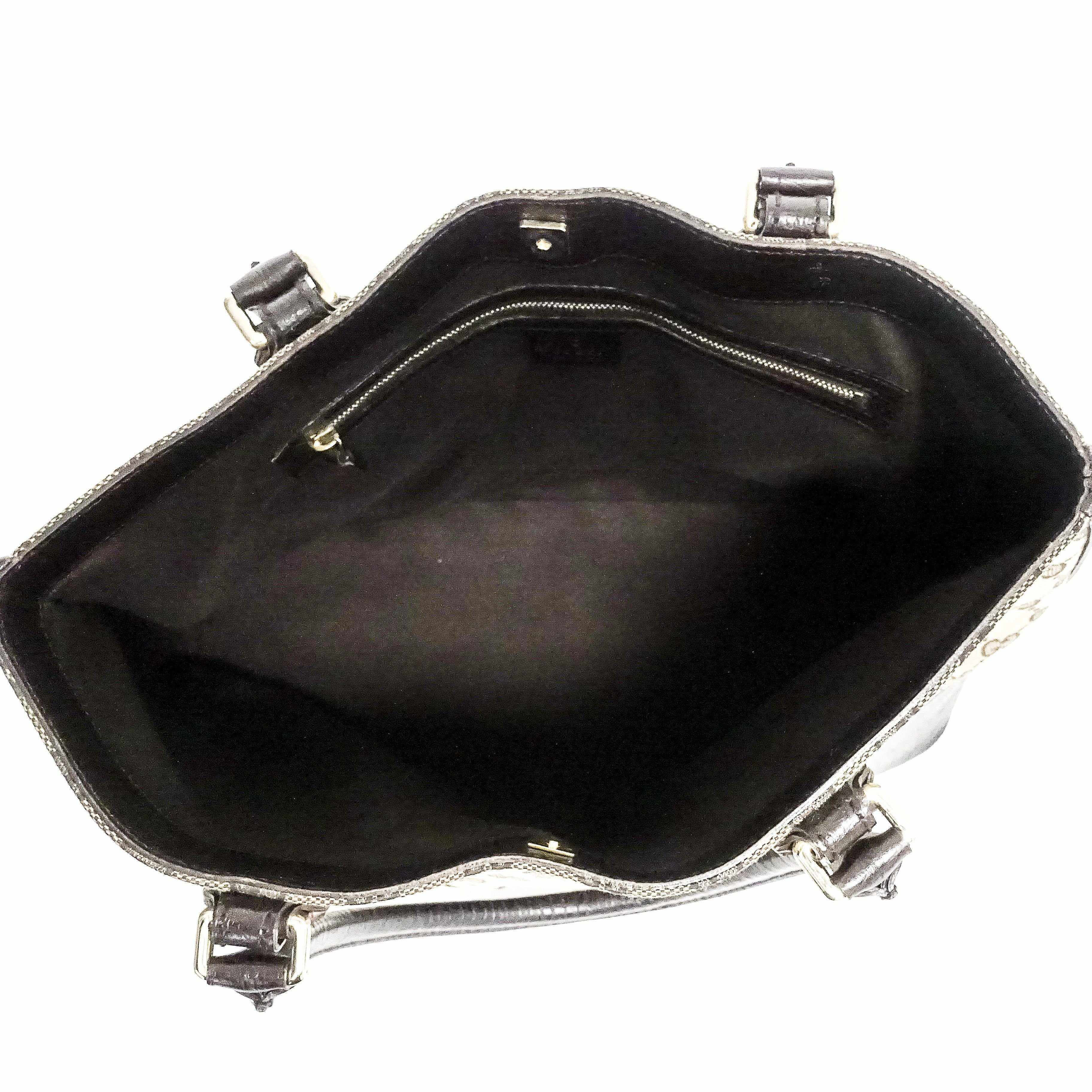 Gucci GG Canvas Horsebit Hasler Tote Handbag