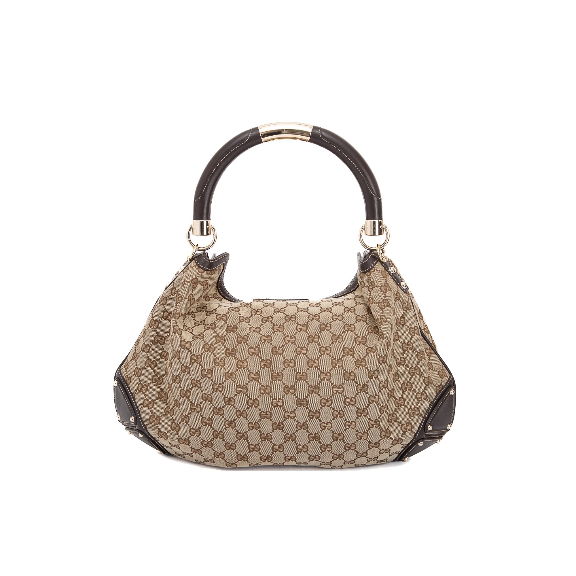 Gucci GG Canvas Large Indy Hobo w/ Strap