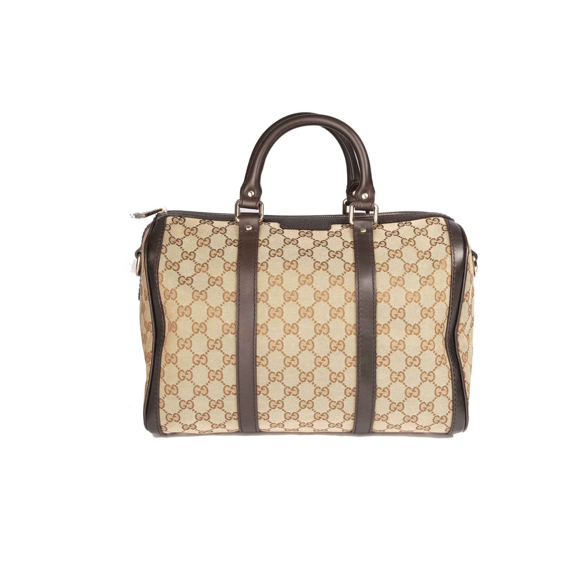 Gucci GG Canvas Medium Boston Bag w/ Strap