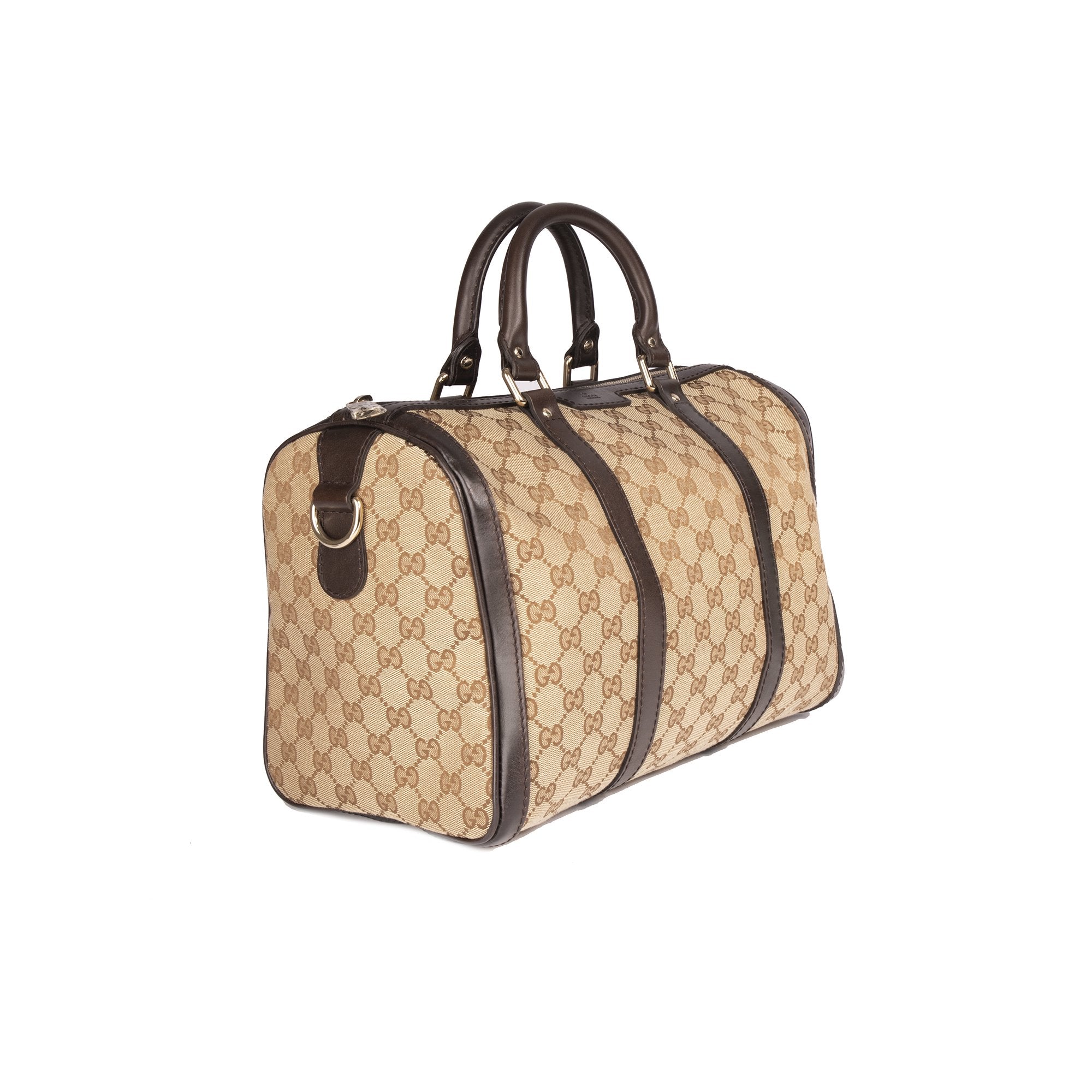 Gucci GG Canvas Medium Boston Bag w/ Strap