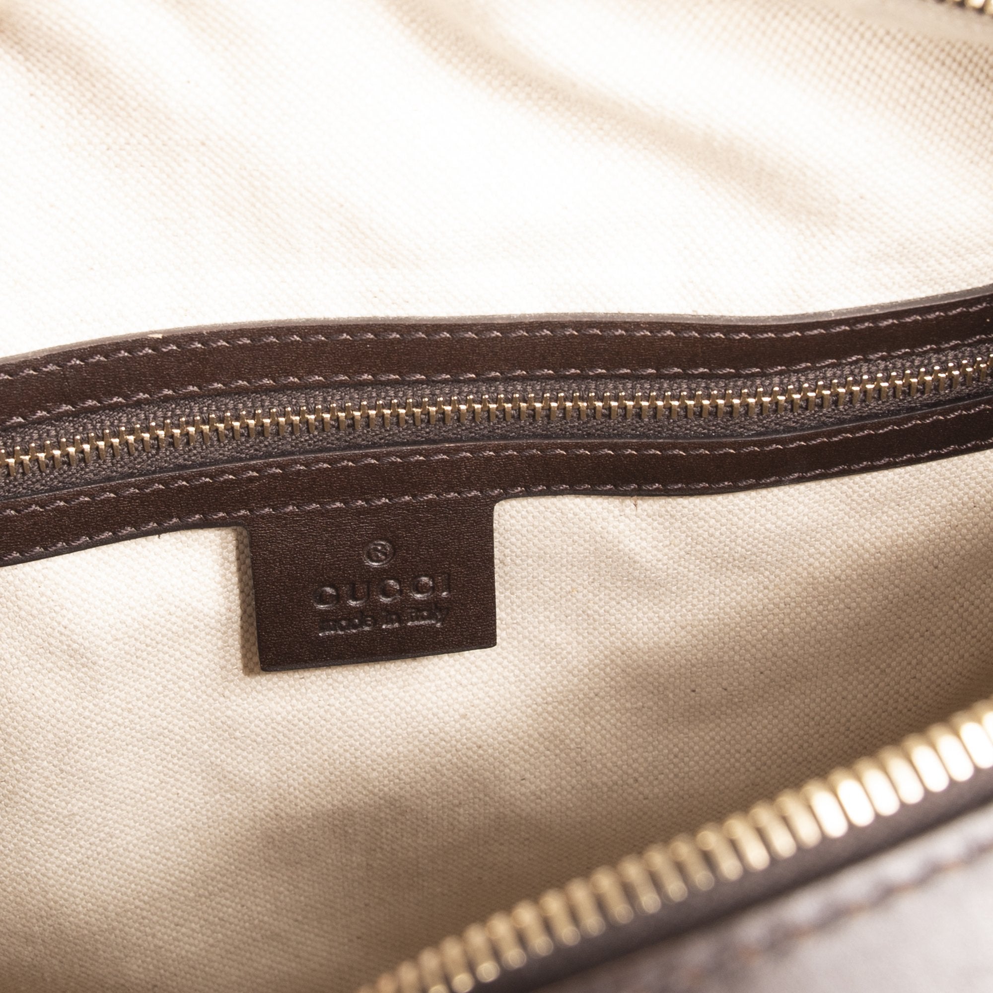 Gucci GG Canvas Medium Boston Bag w/ Strap