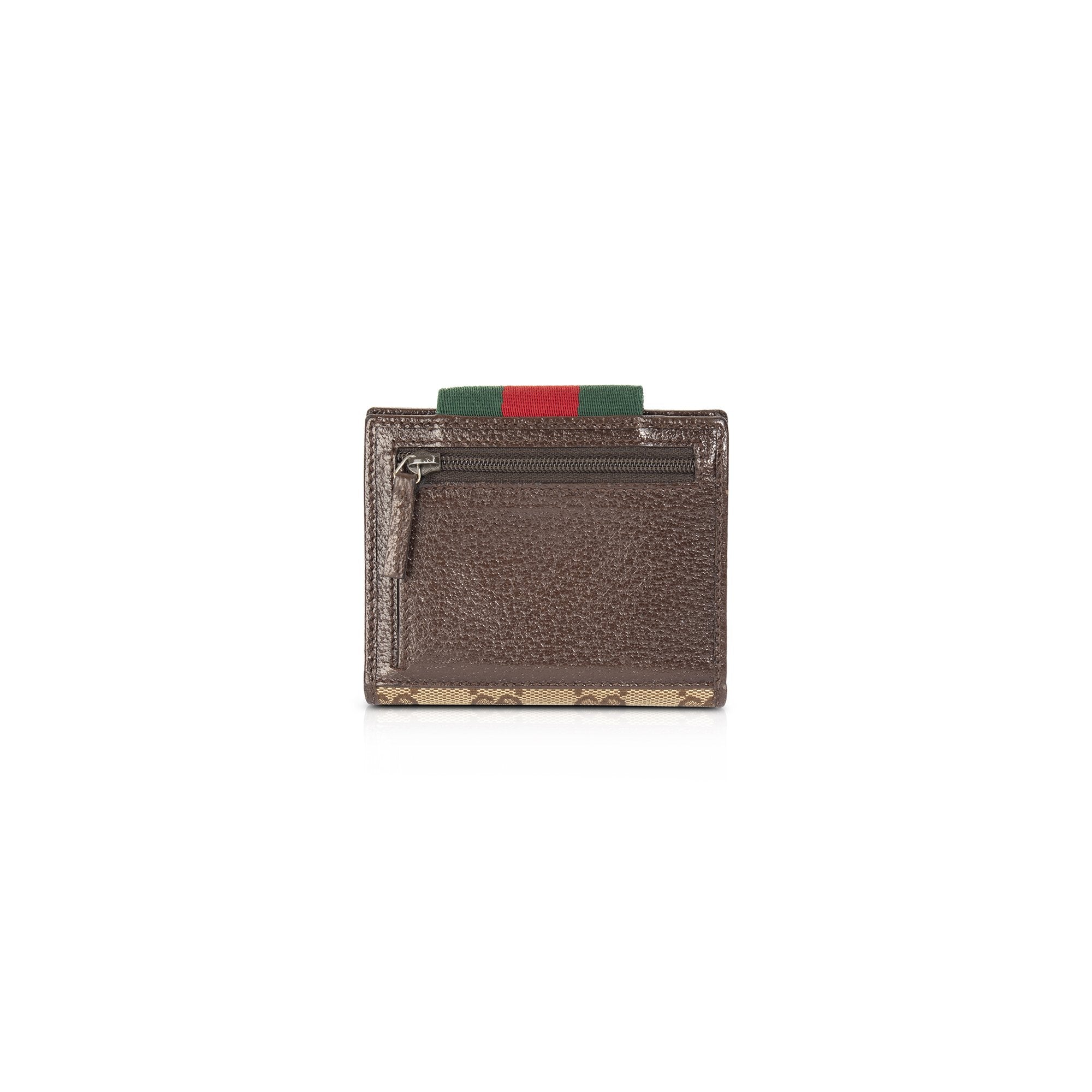 Gucci GG Canvas Web Compact Wallet