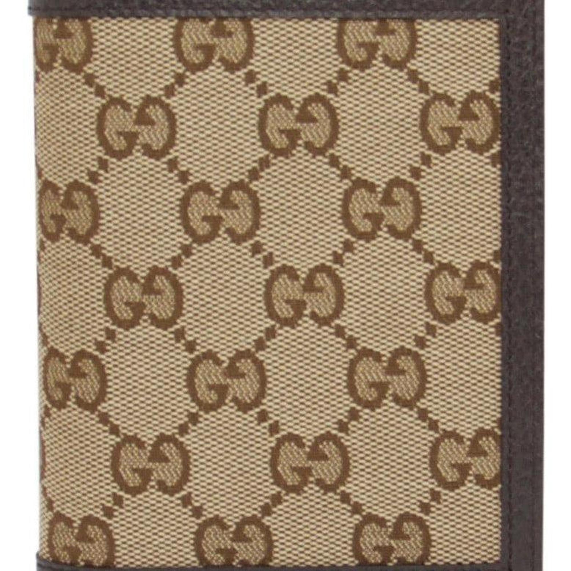 Gucci GG Canvas and Leather Bifold Wallet