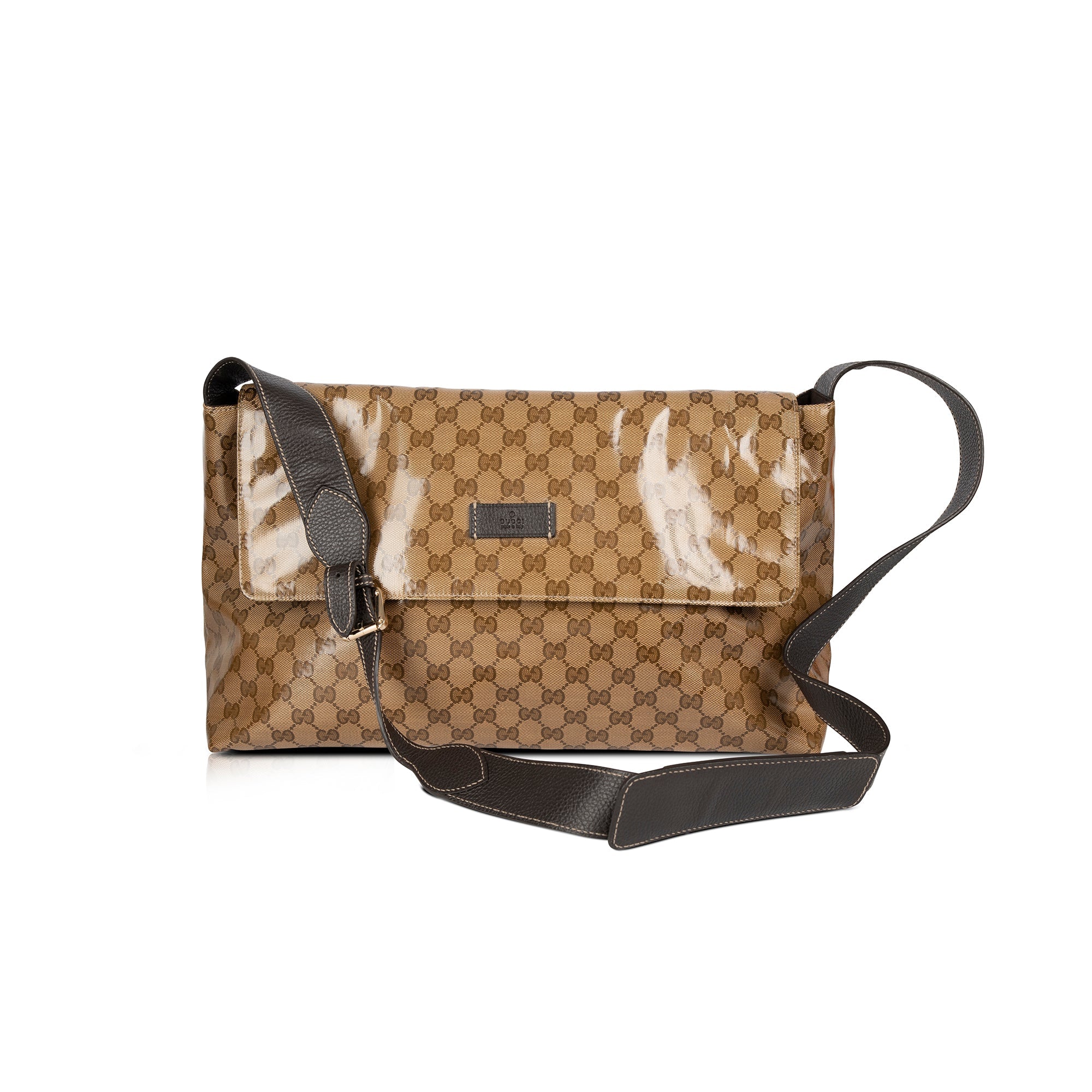 Gucci GG Crystal Large Flap Messenger Bag