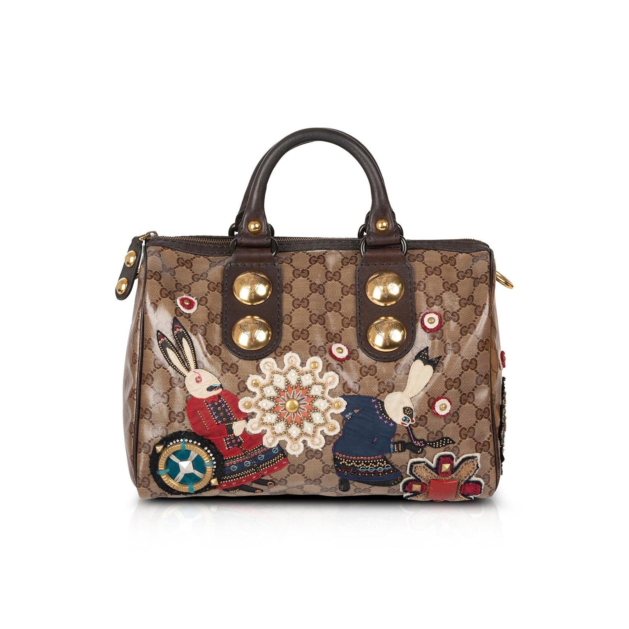 Gucci GG Cystal Fable Babouska Boston Bag