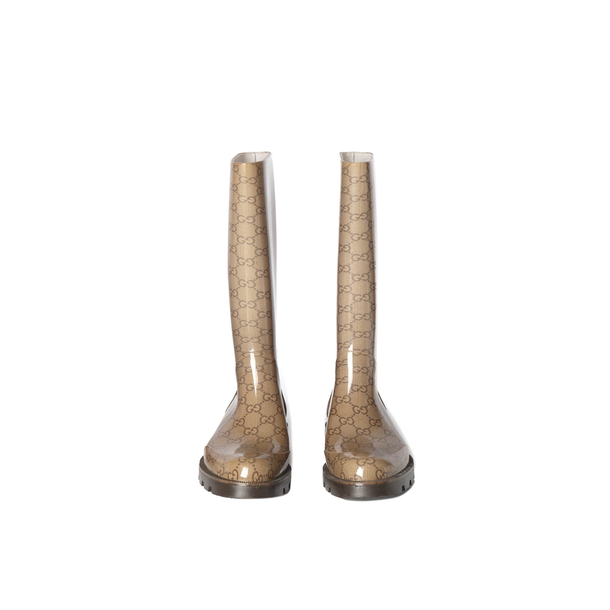 Gucci GG Logo Rain Boots, Size 39/9