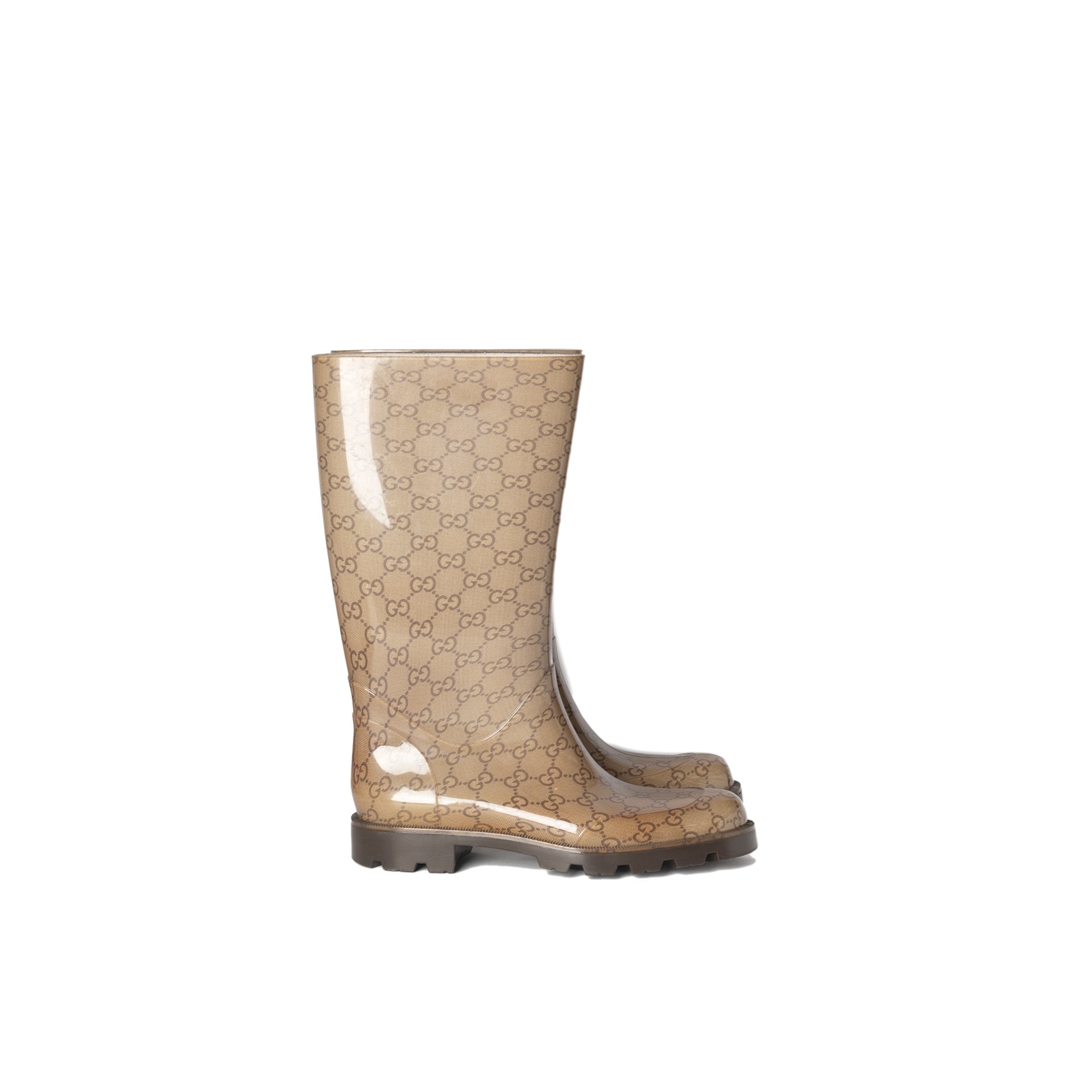 Gucci GG Logo Rain Boots, Size 39/9