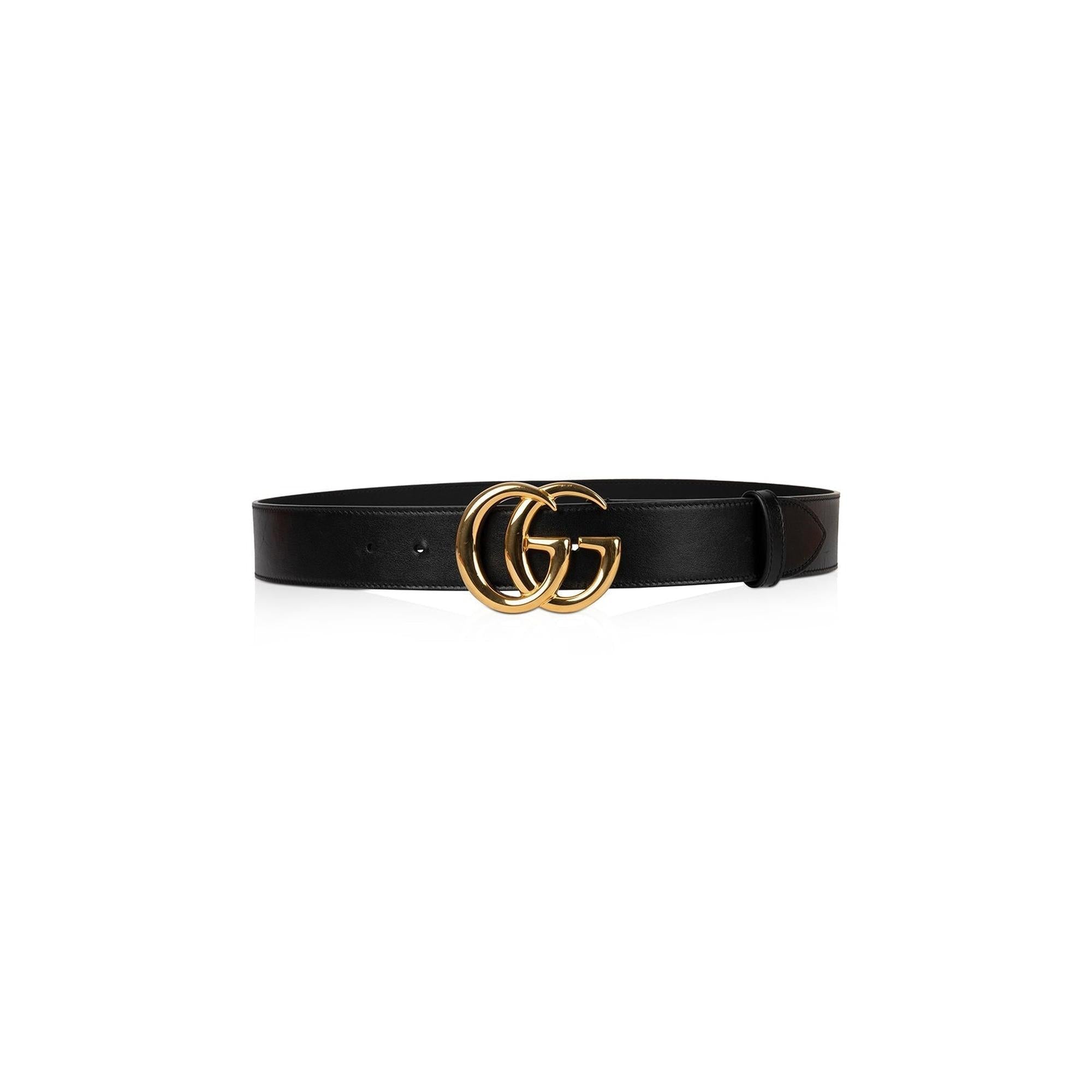 Gucci GG Marmont Belt with Shiny Buckle w/ Box & Receipt