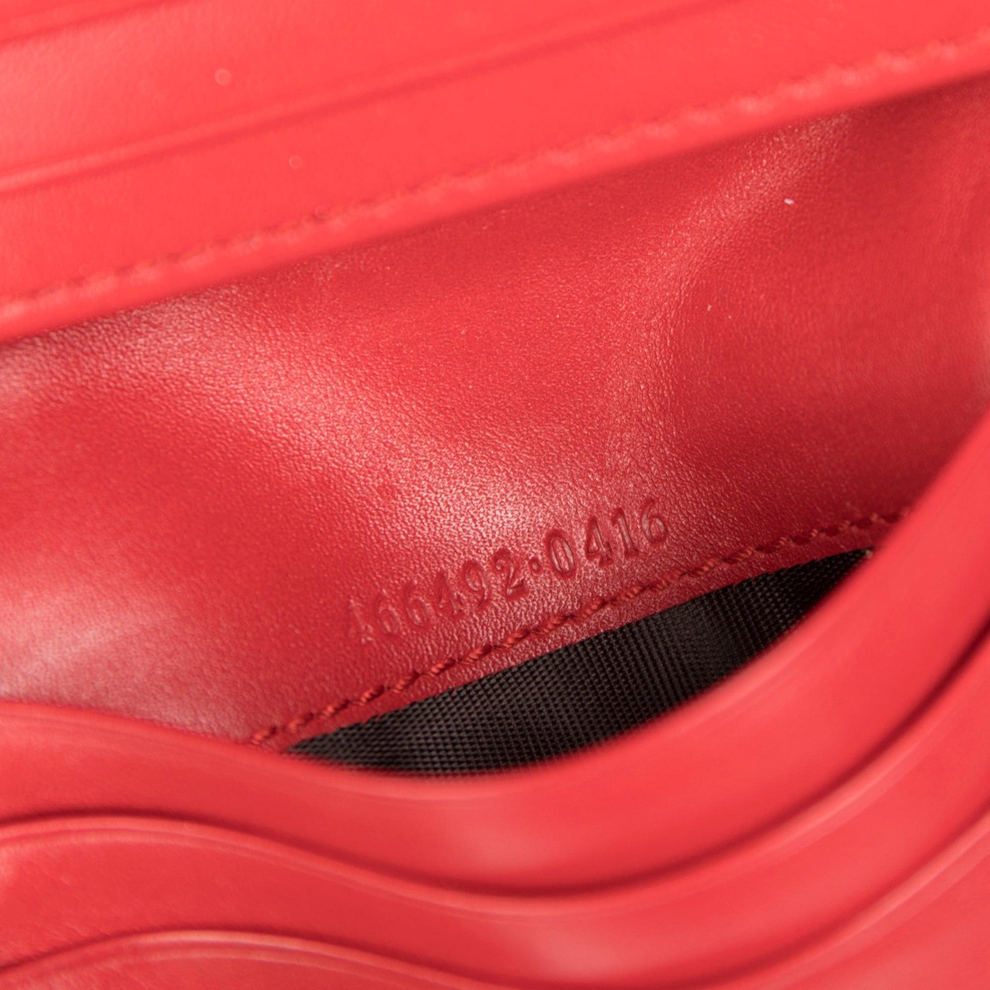 Gucci GG Marmont Card Case Wallet w/ Box