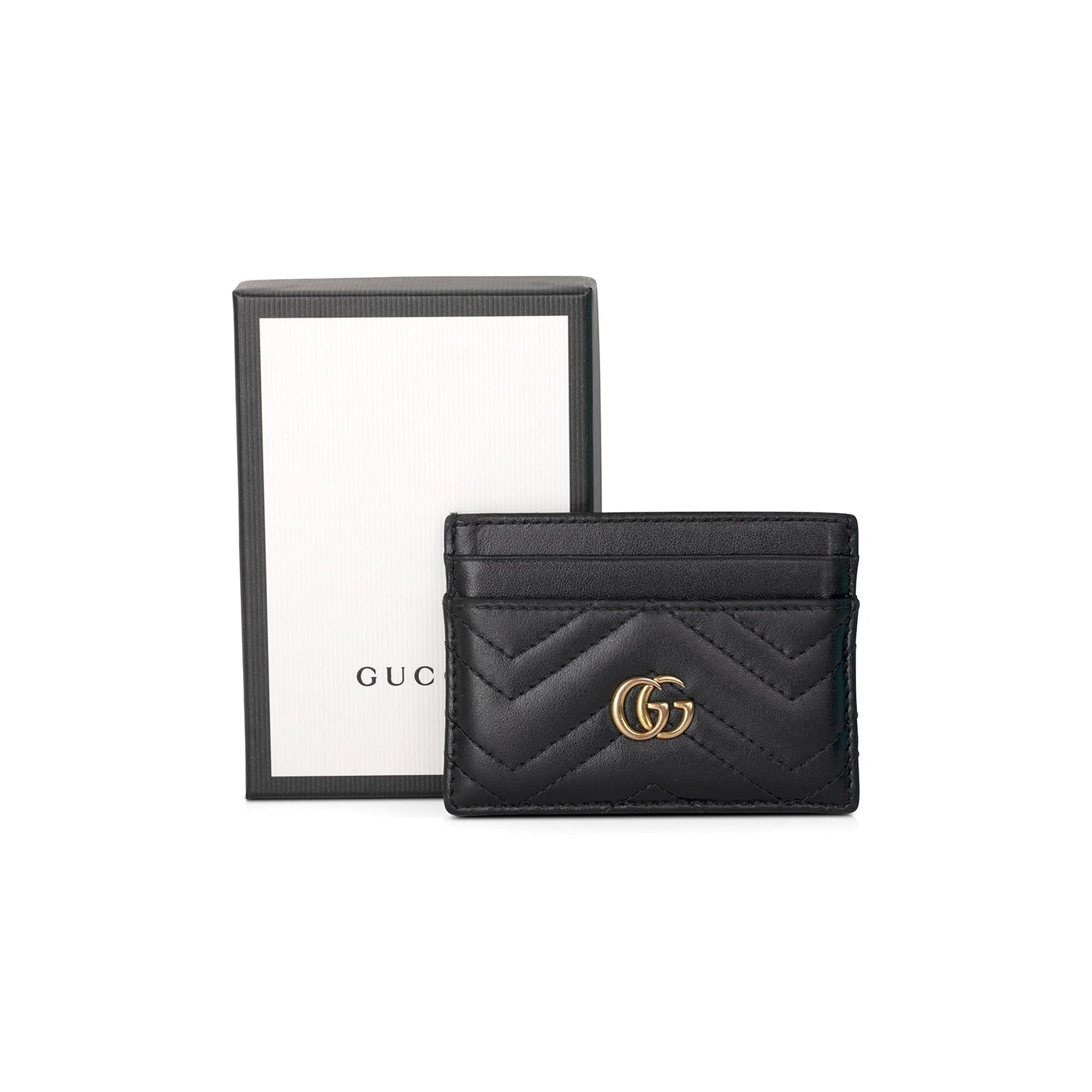 Gucci GG Marmont Card Case w/ Box