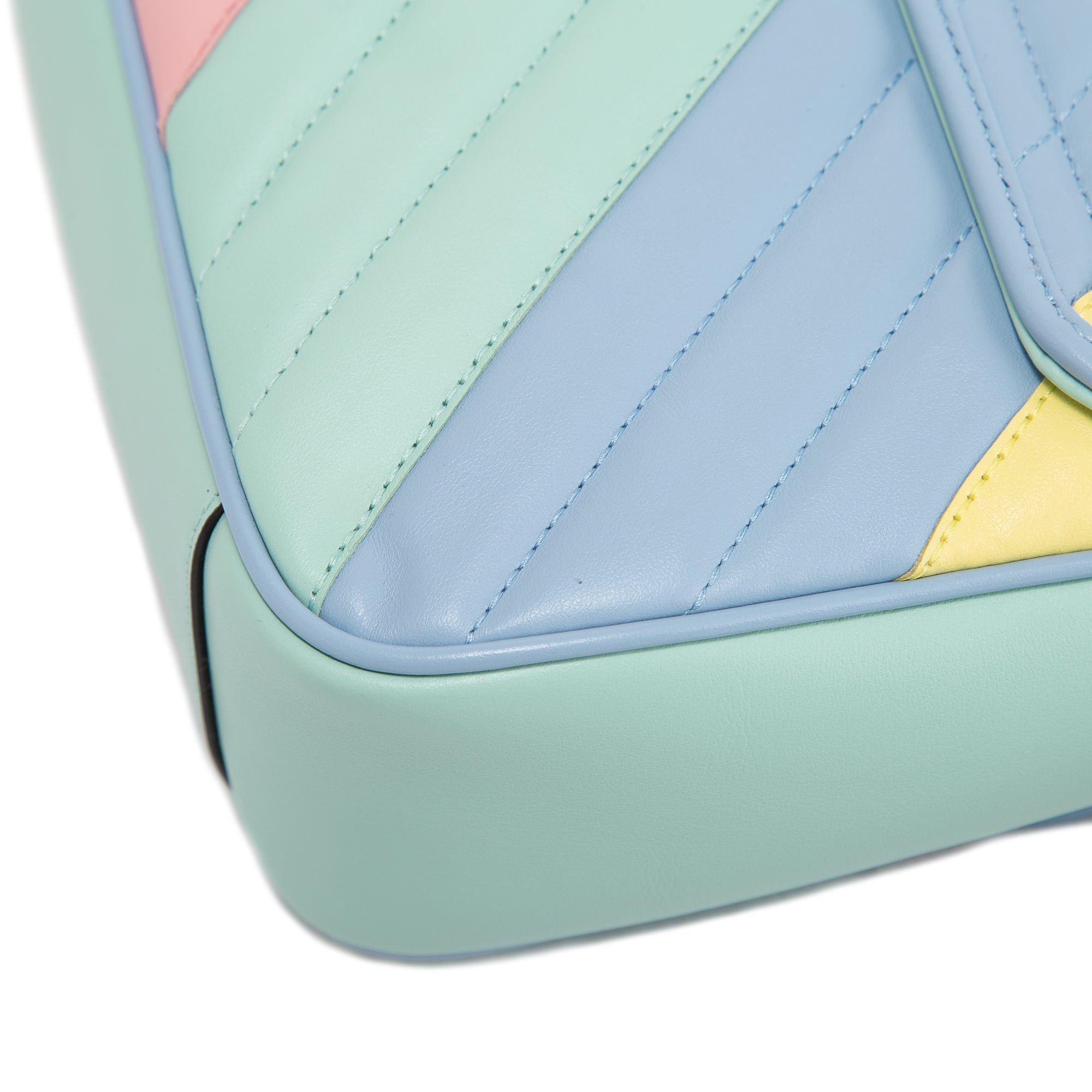 Gucci GG Marmont Diagonal Quilted Small Shoulder Bag w/ Box