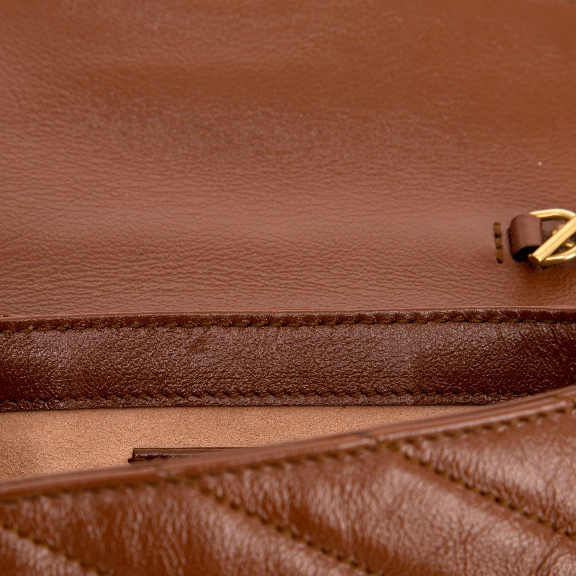 Gucci GG Marmont Diagonal Super Mini Bag w/ Box