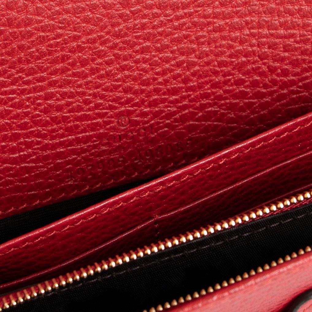 Gucci GG Marmont Leather Mini Chain Bag w/ Box