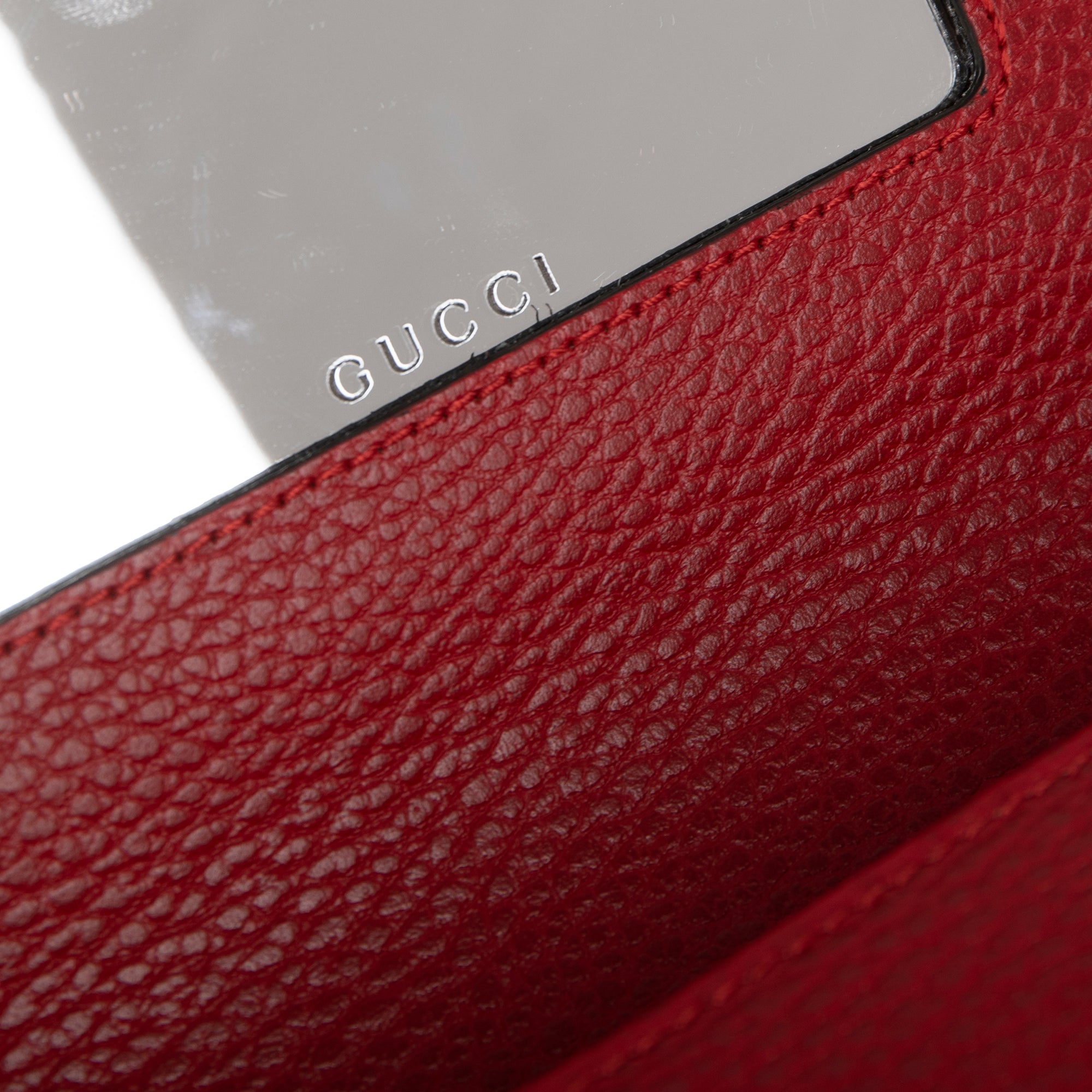 Gucci GG Marmont Leather Mini Chain Bag w/ Box