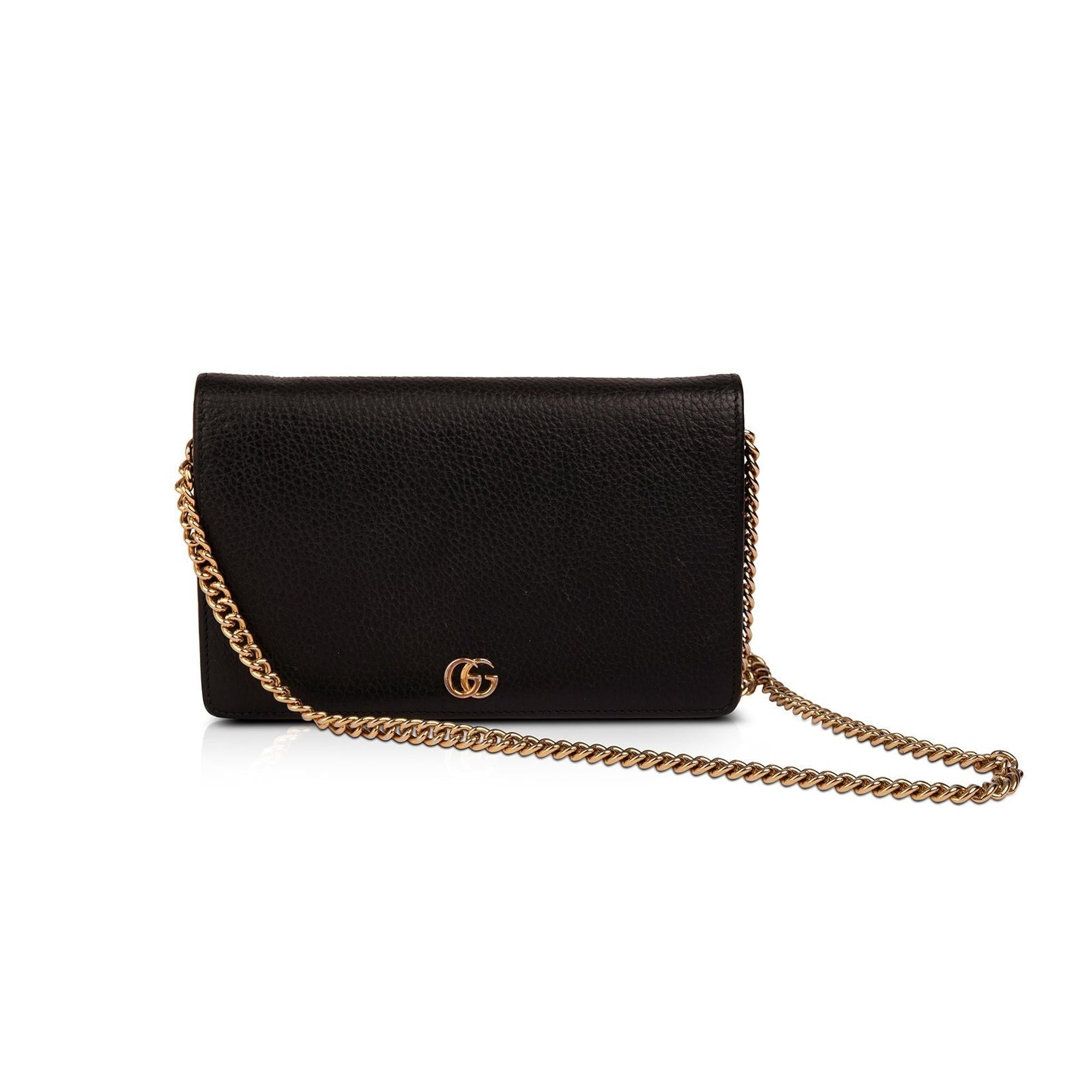 Gucci GG Marmont Leather Mini Chain Bag