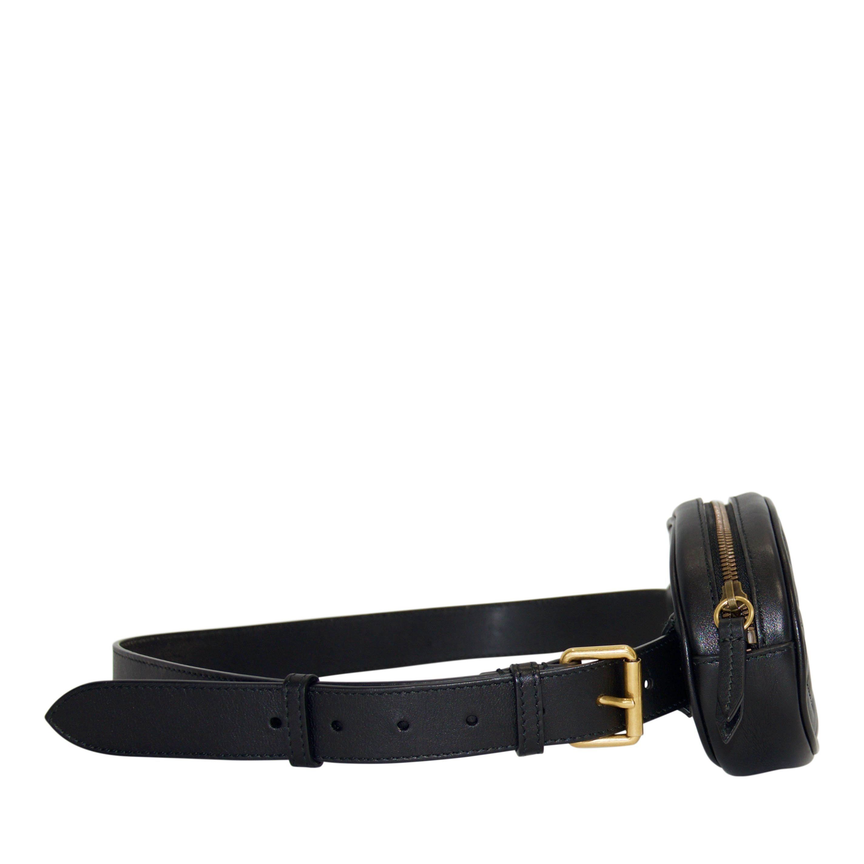 Gucci GG Marmont Matelasse Leather Belt Bag