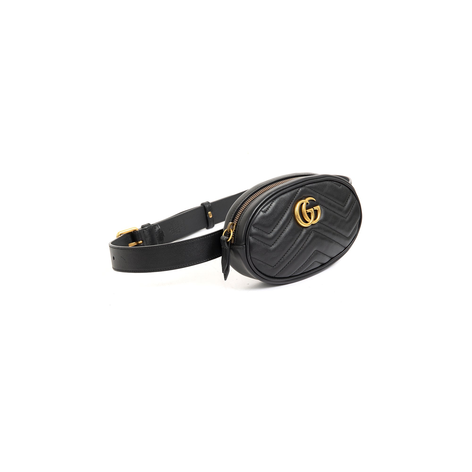Gucci GG Marmont Matelasse Leather Belt Bag