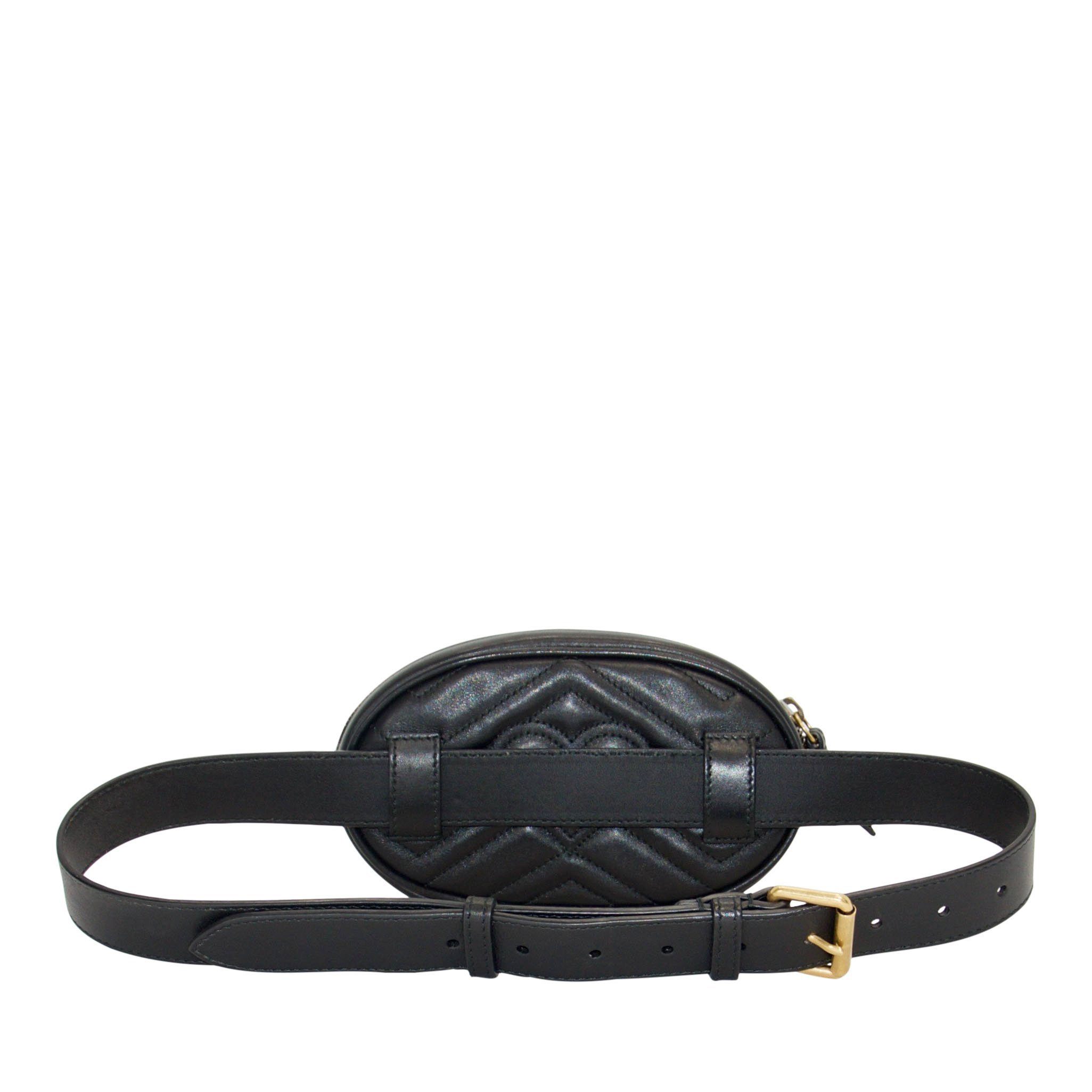 Gucci GG Marmont Matelasse Leather Belt Bag