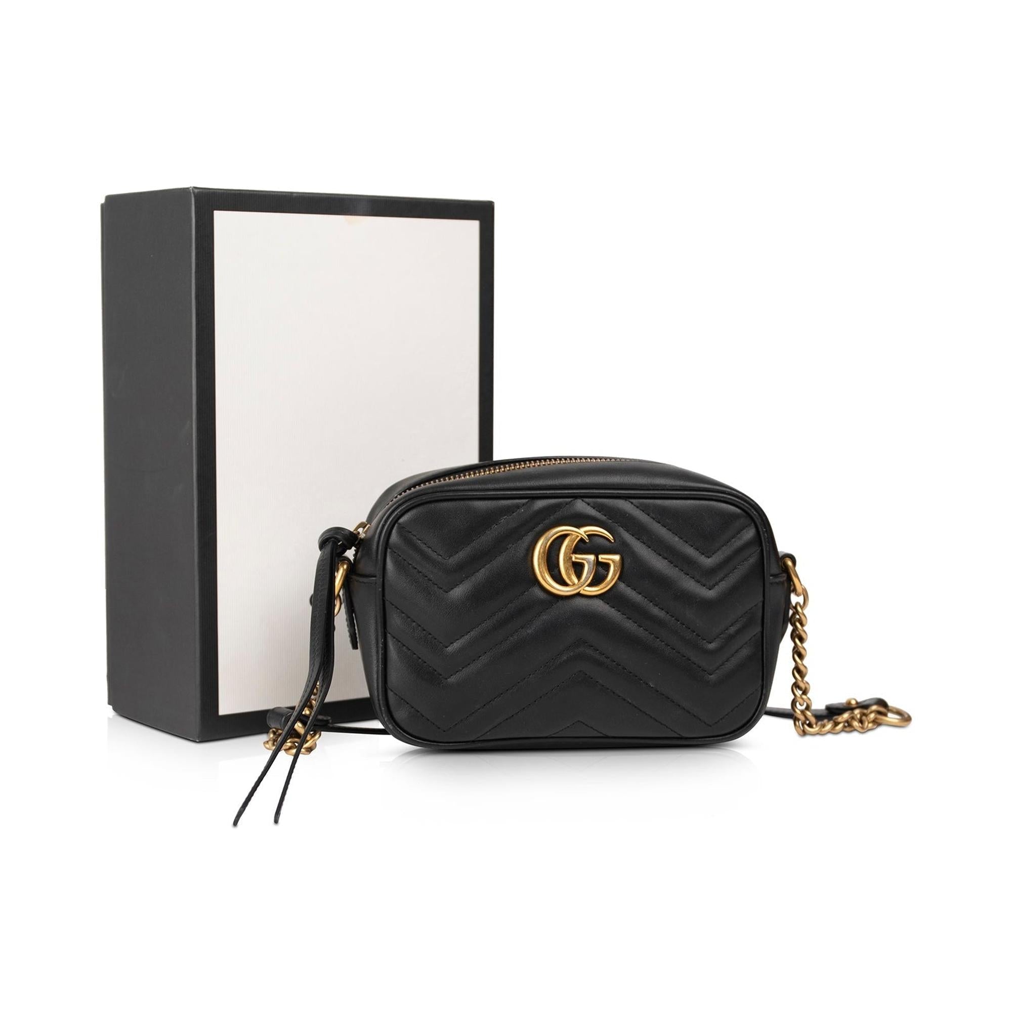 Gucci GG Marmont Matelasse Mini Bag w/ Box