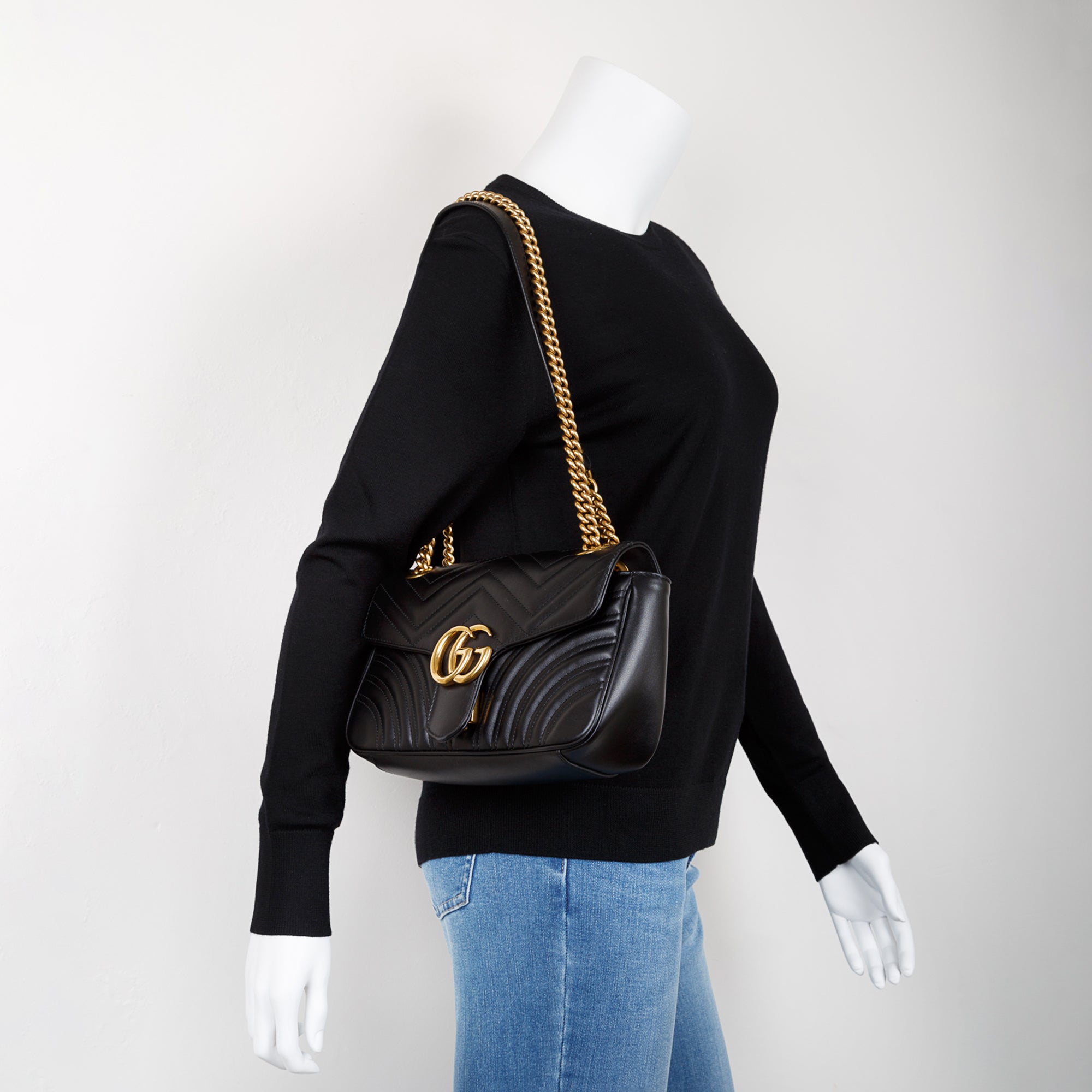 Gucci GG Marmont Matelasse Small Shoulder Bag w/ Box