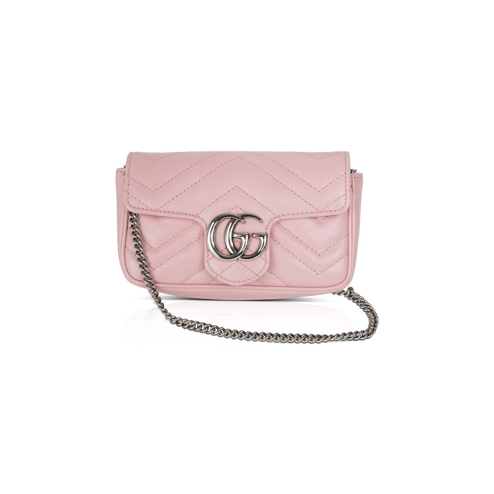 Gucci GG Marmont Matelasse Super Mini Bag w/ Box