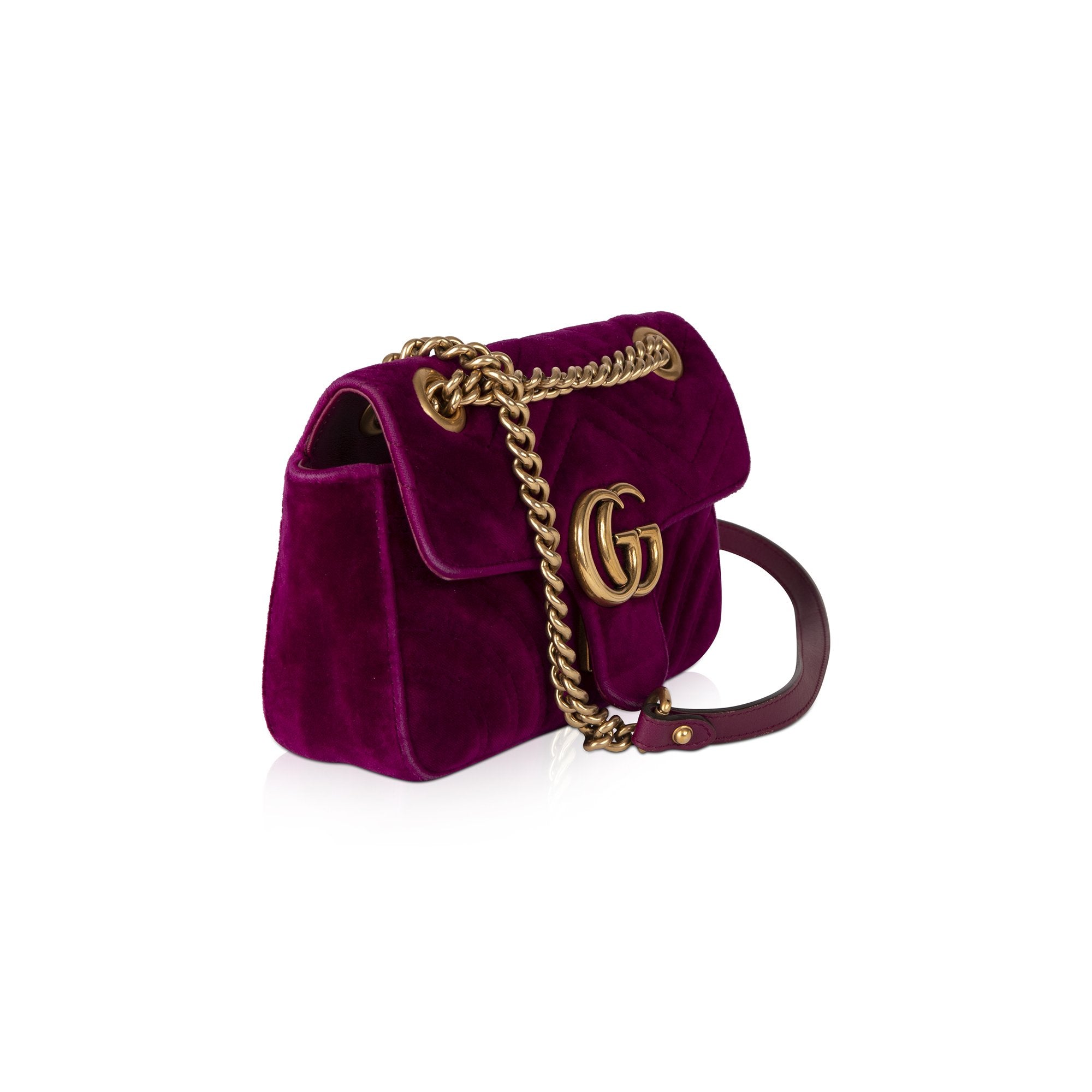 Gucci GG Marmont Matelasse Velvet Mini Bag