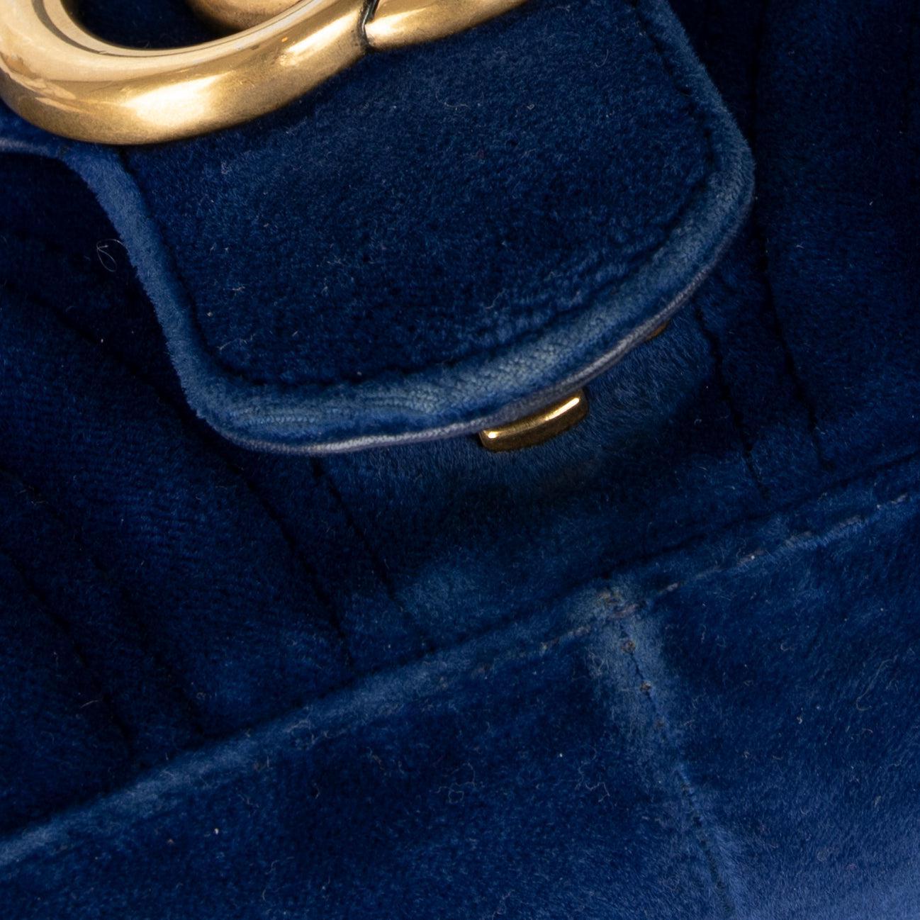 Gucci GG Marmont Matelasse Velvet Mini Bag