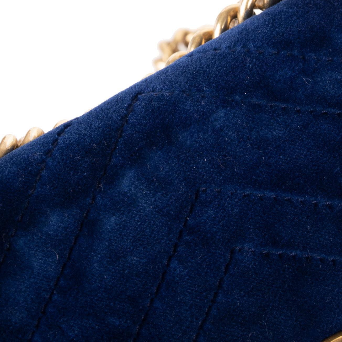 Gucci GG Marmont Matelasse Velvet Mini Bag