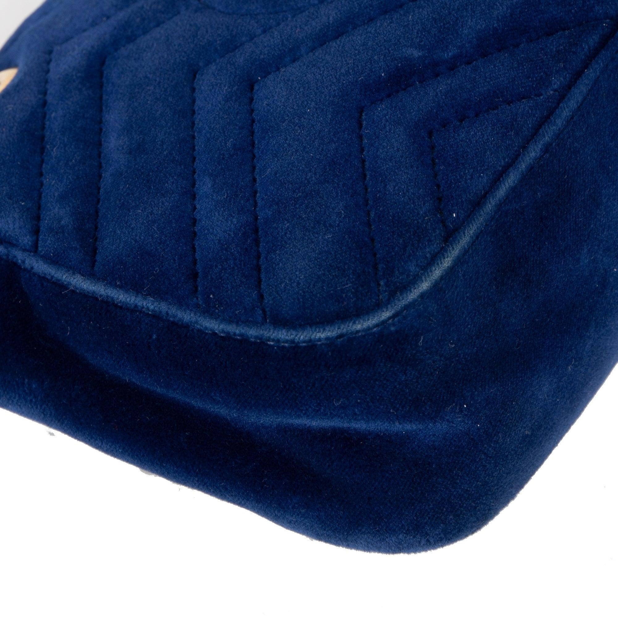 Gucci GG Marmont Matelasse Velvet Mini Bag