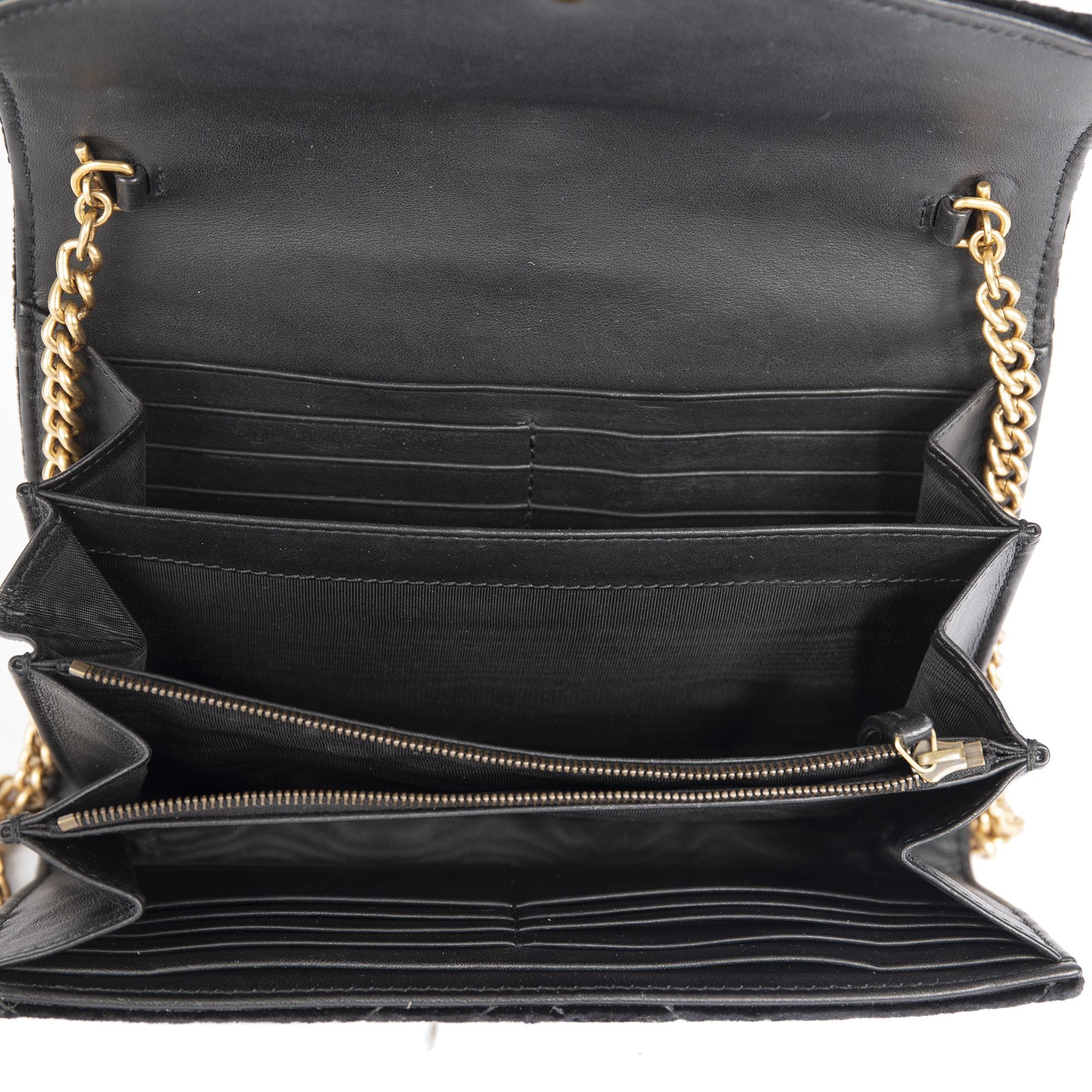 Gucci GG Marmont Matelasse Velvet Mini Bag w/ Box